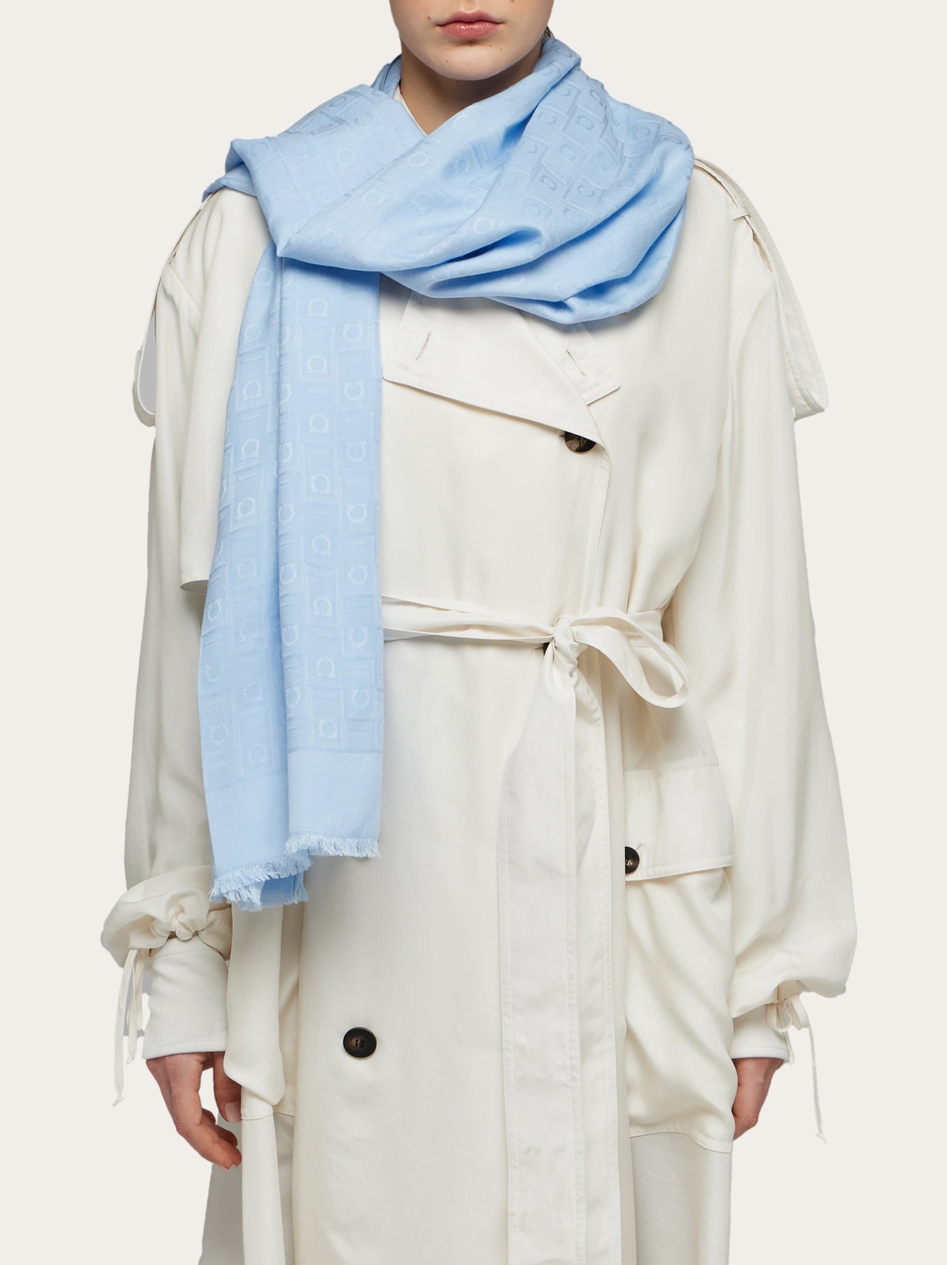 Ferragamo Monogram jacquard stole 3