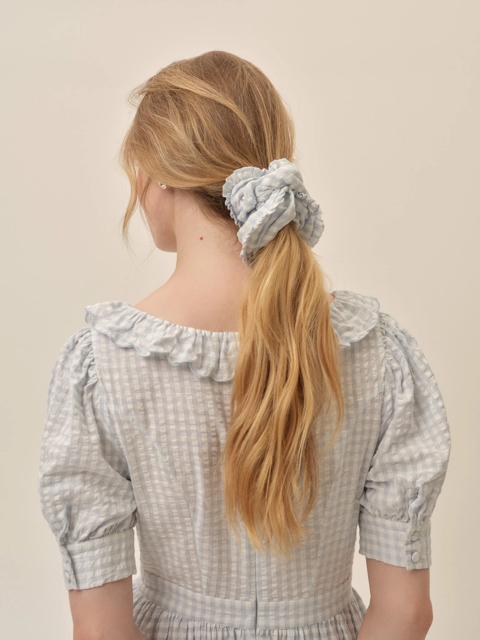 Bradford Gingham Scrunchie - 1