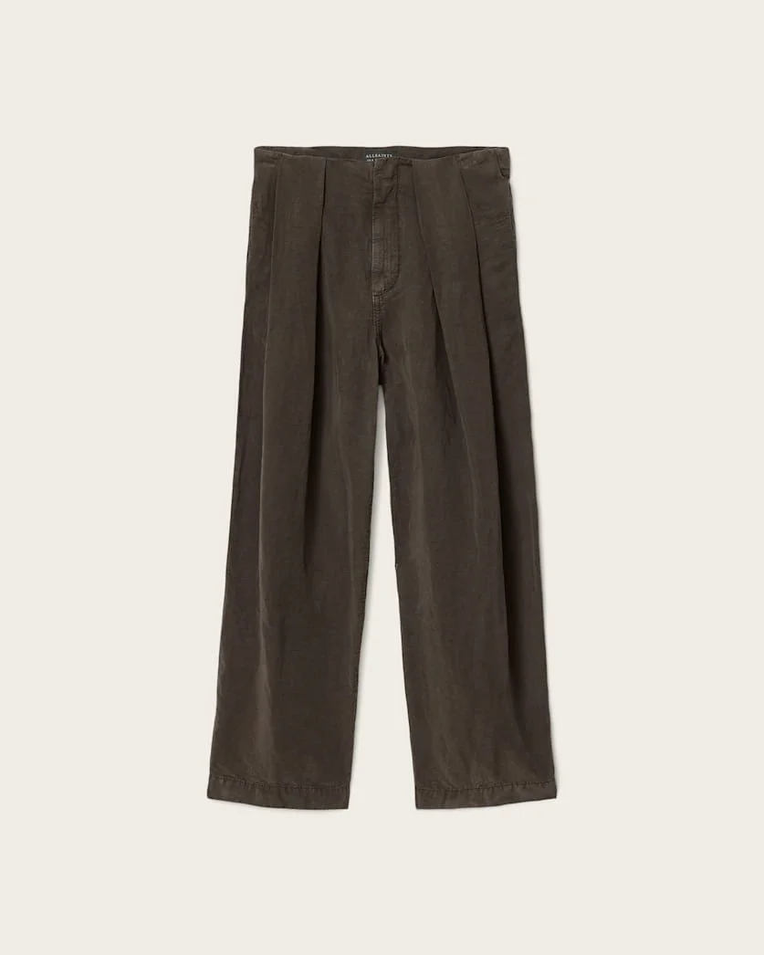 PHI LINEN-BLEND WIDE LEG PANTS - 1