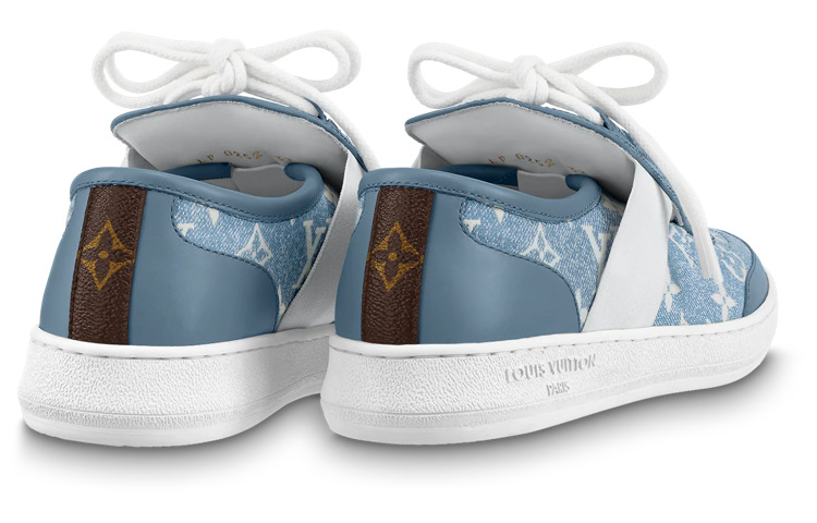 (WMNS) LOUIS VUITTON Lous Sneakers 'Denim Monogram' 1AB32H - 4