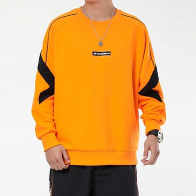 New Balance New Balance Men's New Balance Athleisure Casual Sports Contrasting Colors Round Neck Pullover Yellow outlook