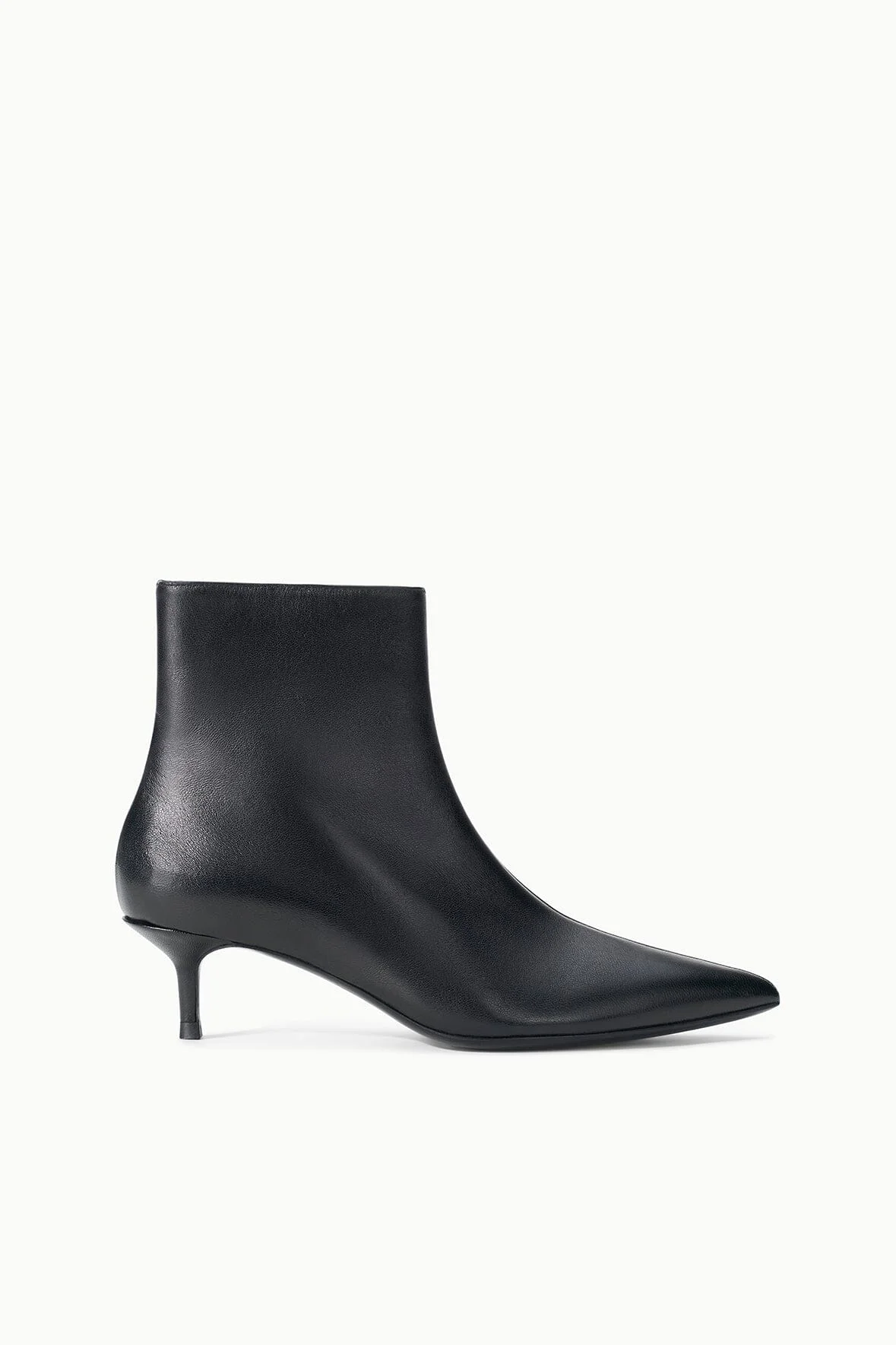 STAUD SEBASTIAN ANKLE KITTEN HEEL BOOT BLACK - 1