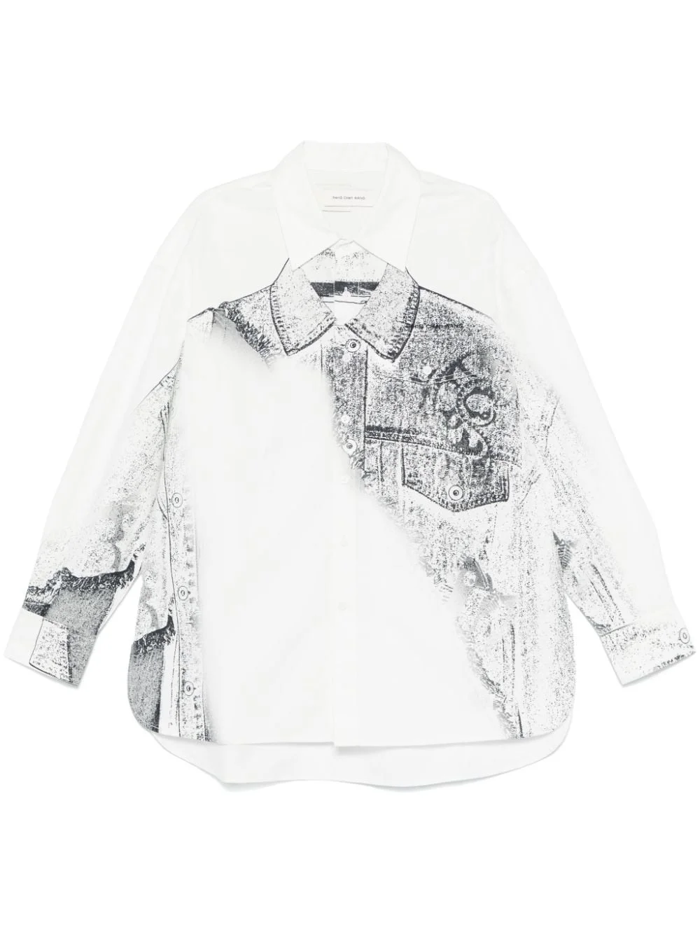 trompe l'oeil-print shirt - 1