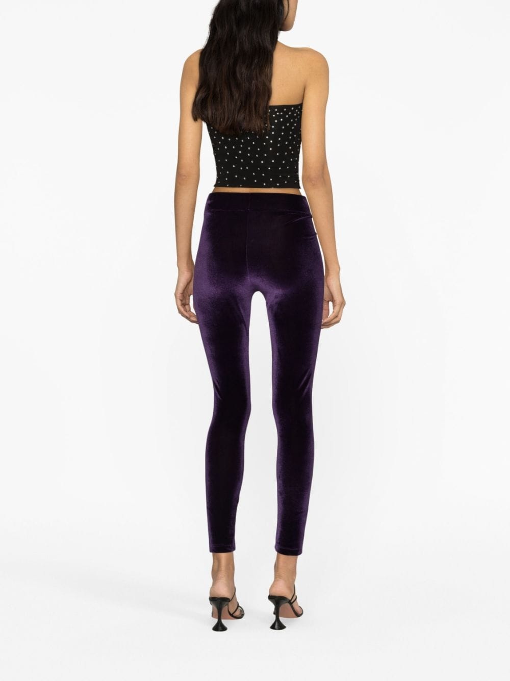 Basic velvet leggings - 4
