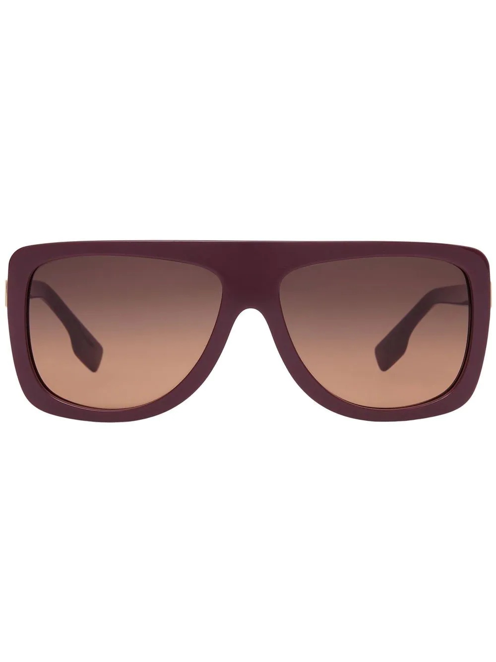 hardware detail square frame sunglasses - 1