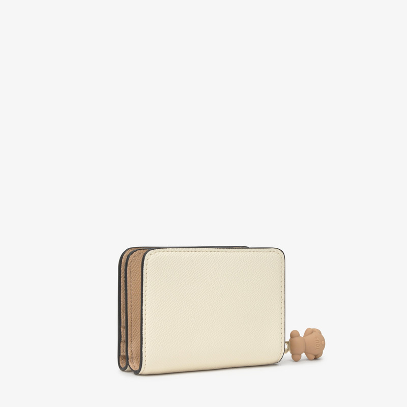 TOUS Medium beige and sand-colored Card wallet TOUS Doble Audree Saffiano outlook