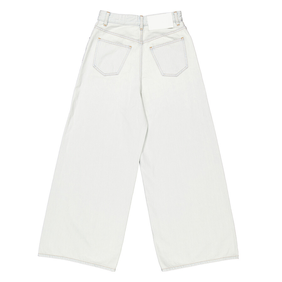 MM6 Wide-Leg Drawstring Cotton Jeans - 6