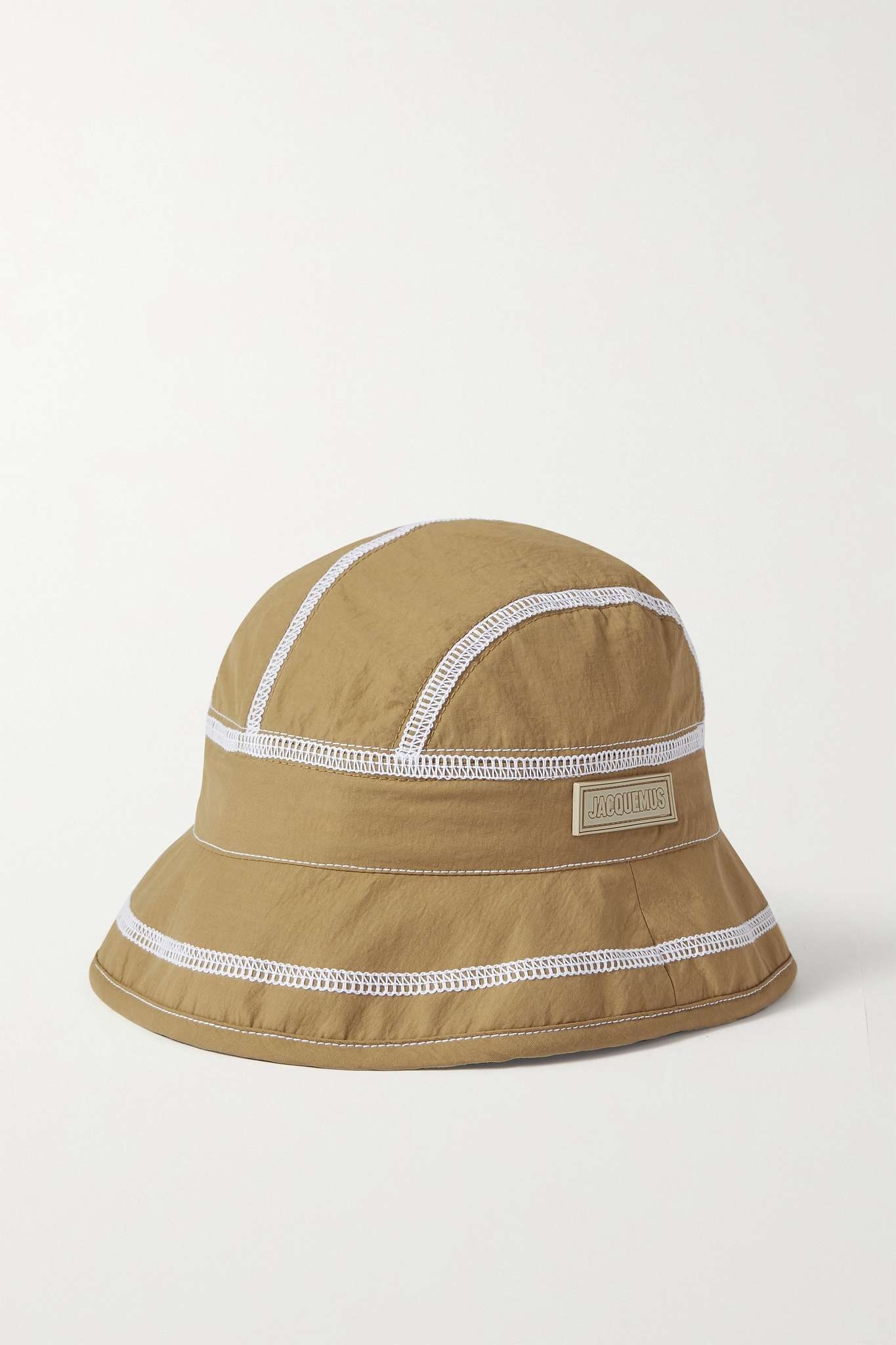 Le Bob Frescu topstitched shell bucket hat - 1