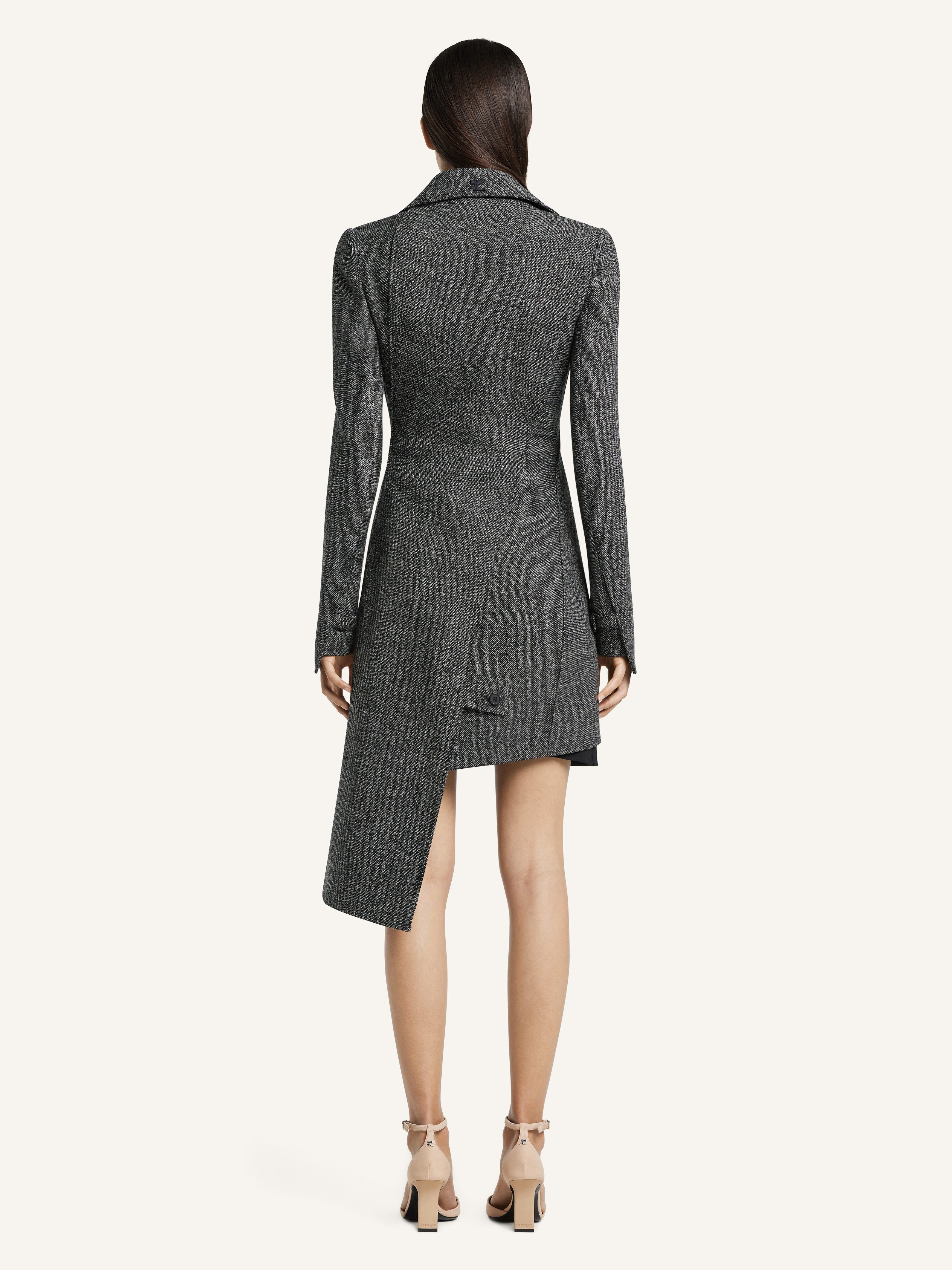 OBLIQUE CAVIAR COAT - 4
