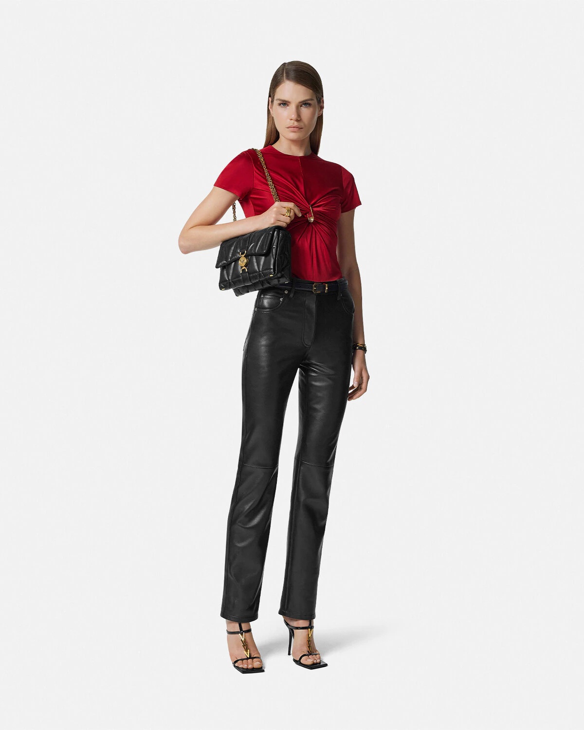 Plongé Leather Straight-Fit Pants - 2