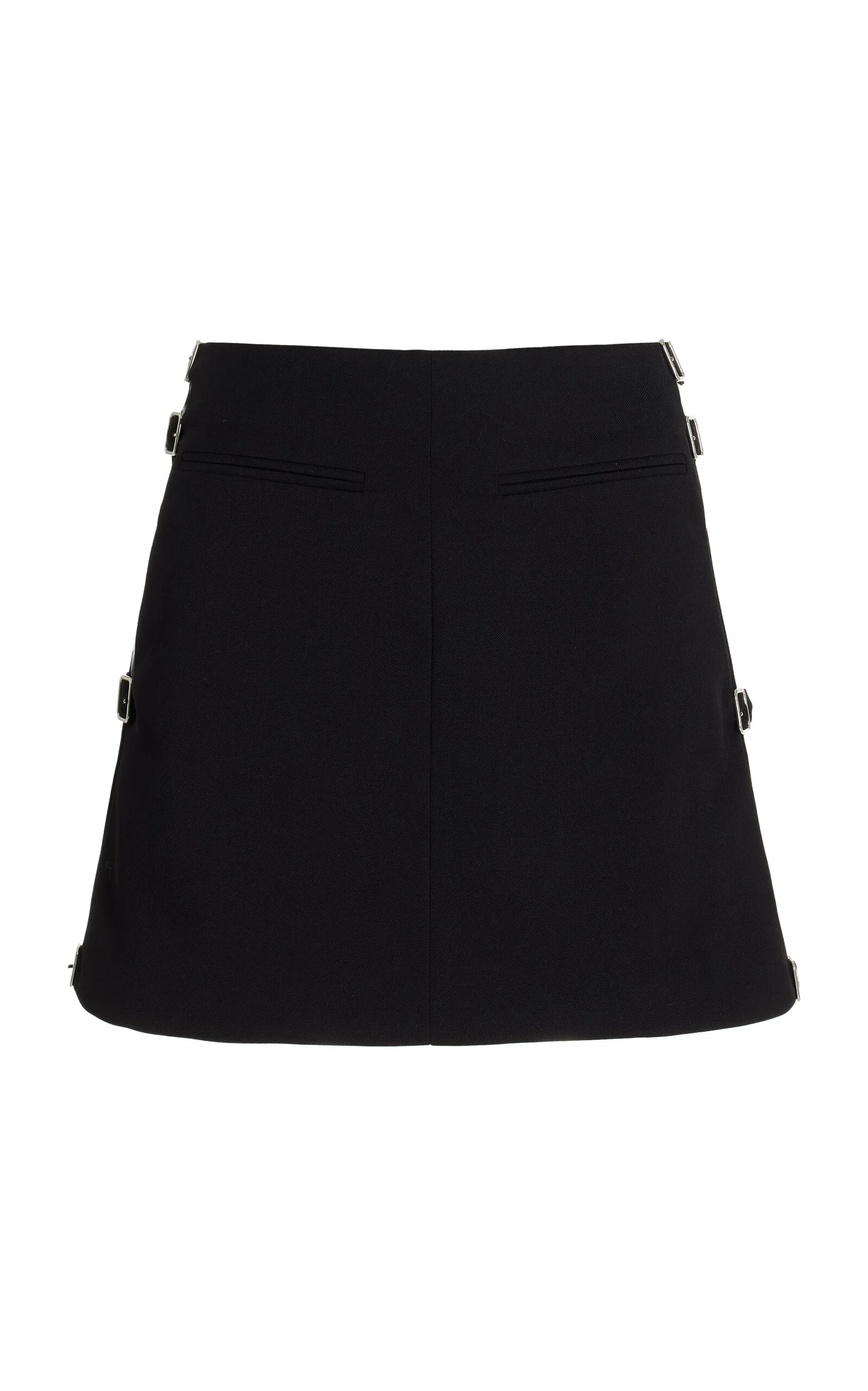 Sangle Wool Mini Skirt black - 1
