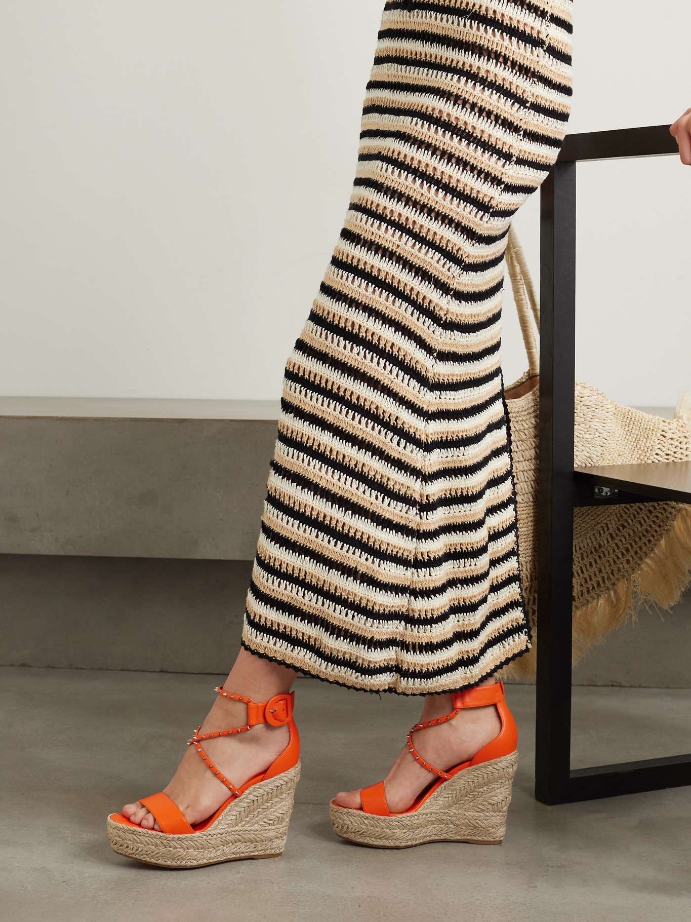 Christian Louboutin Chocazeppa Spikes 120 espadrille wedges Christian Louboutin Chocazeppa Spikes 120 espadrille wedges