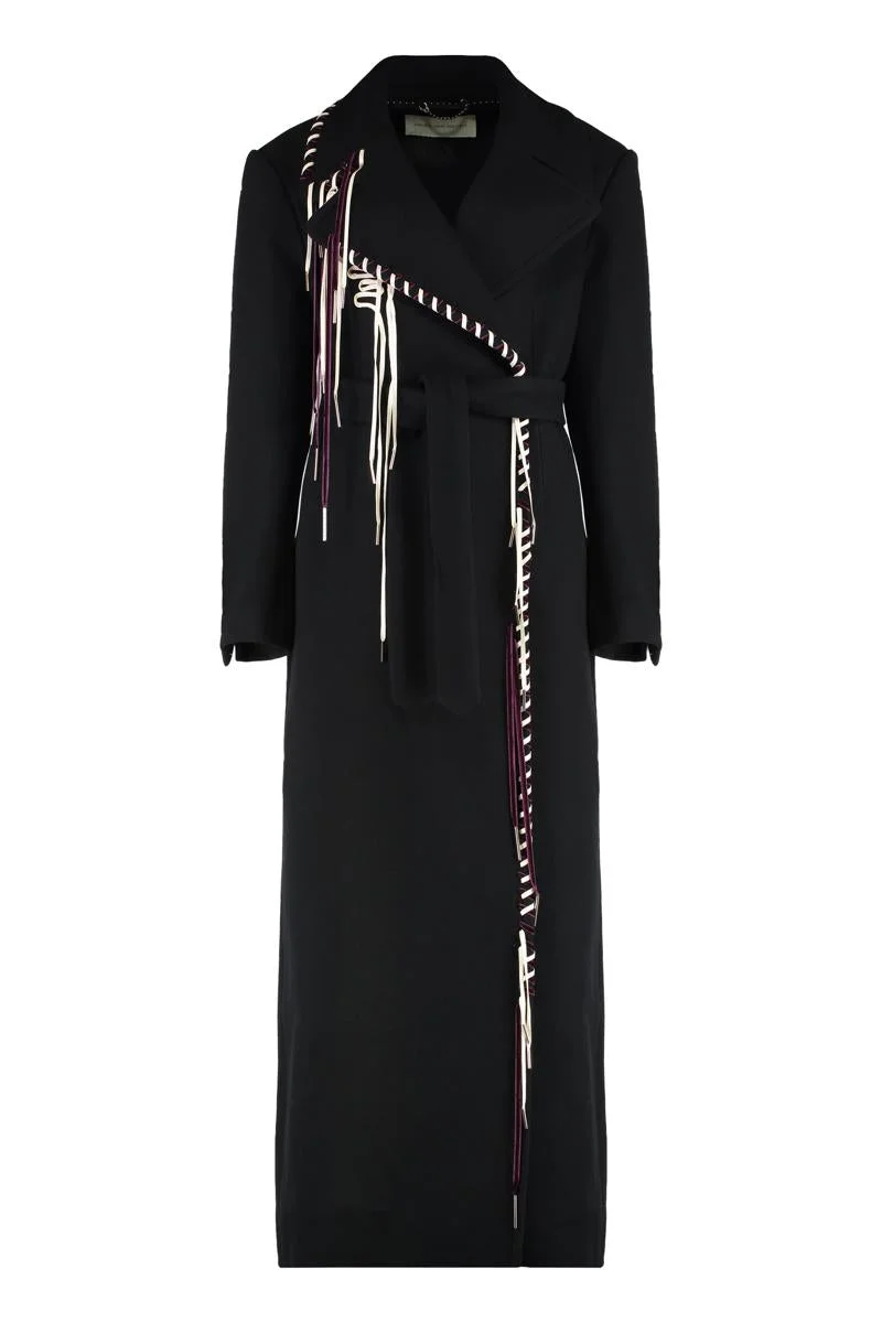 Dries Van Noten Long Wool Coat - 1