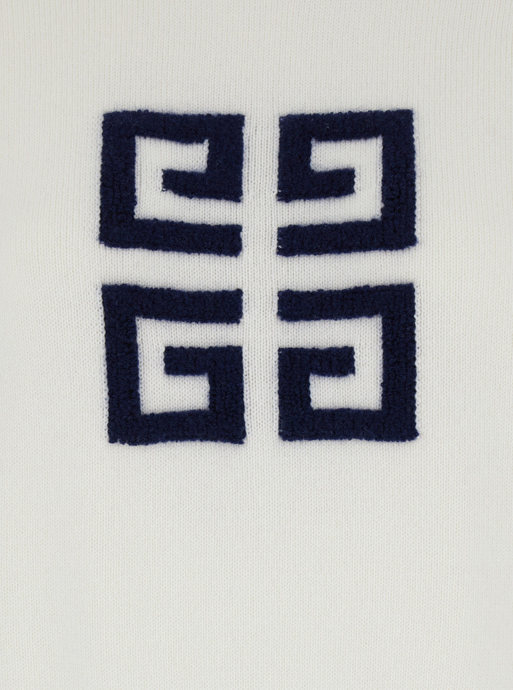 Givenchy Women White Crewneck Sweater With 4G Logo On The Front In Cashmere Woman - 3