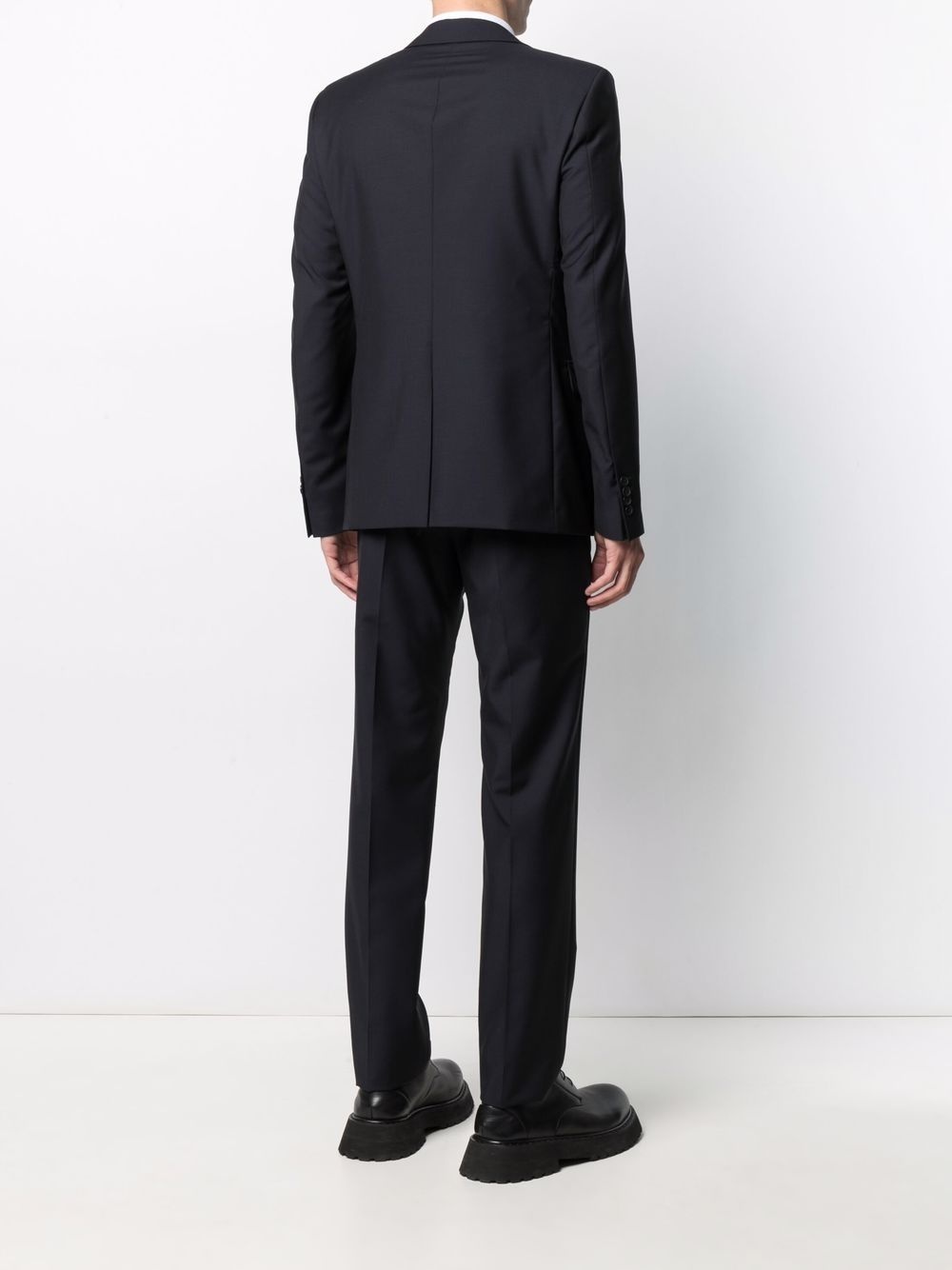 single-breasted virgin wool-blend suit - 4