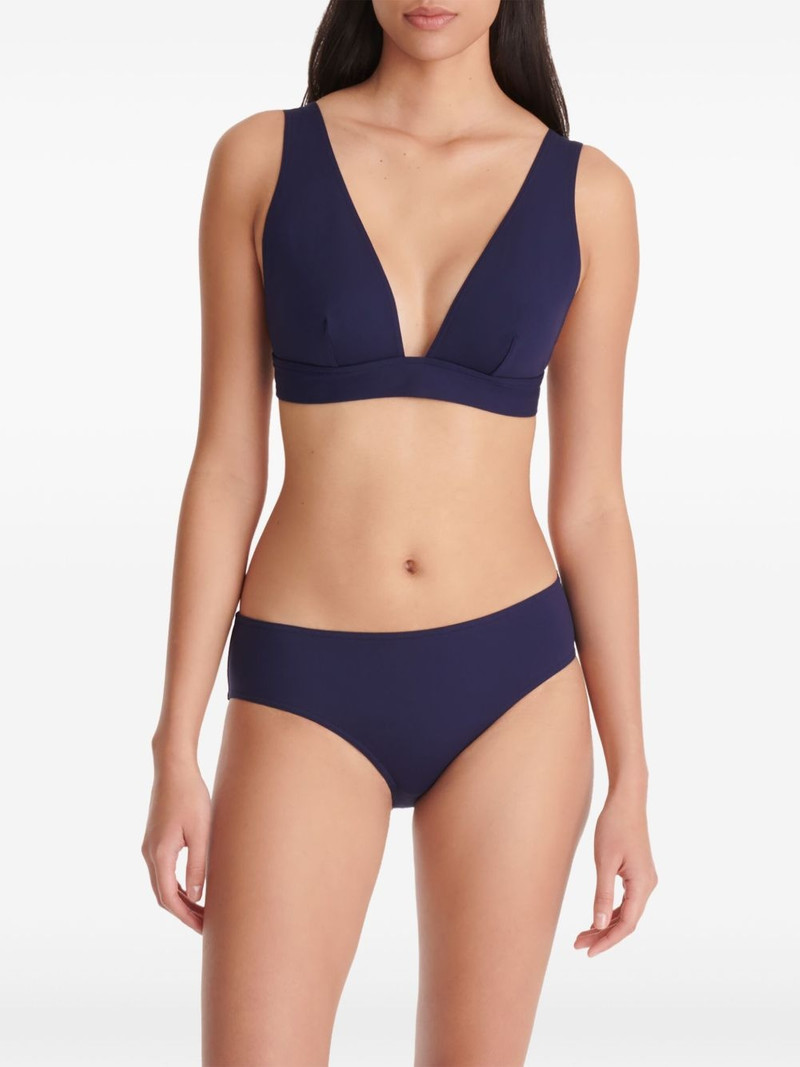 Chrome triangle-cup bikini top 4