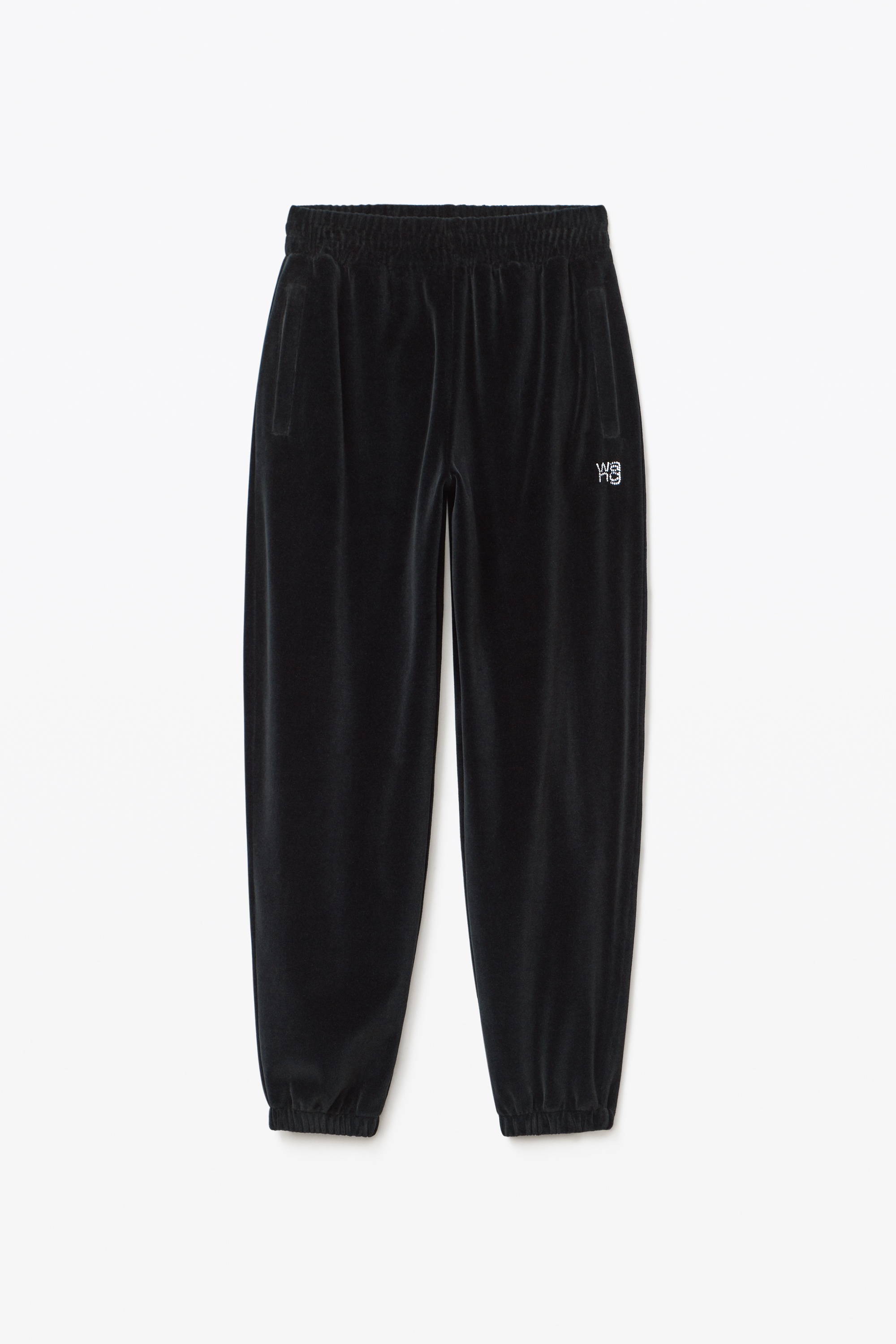 CRYSTAL LOGO SWEATPANT IN SOFT VELOUR - 1