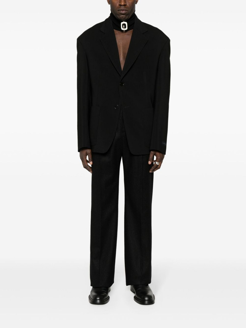 Lanvin shoulder-pads single-breasted blazer outlook