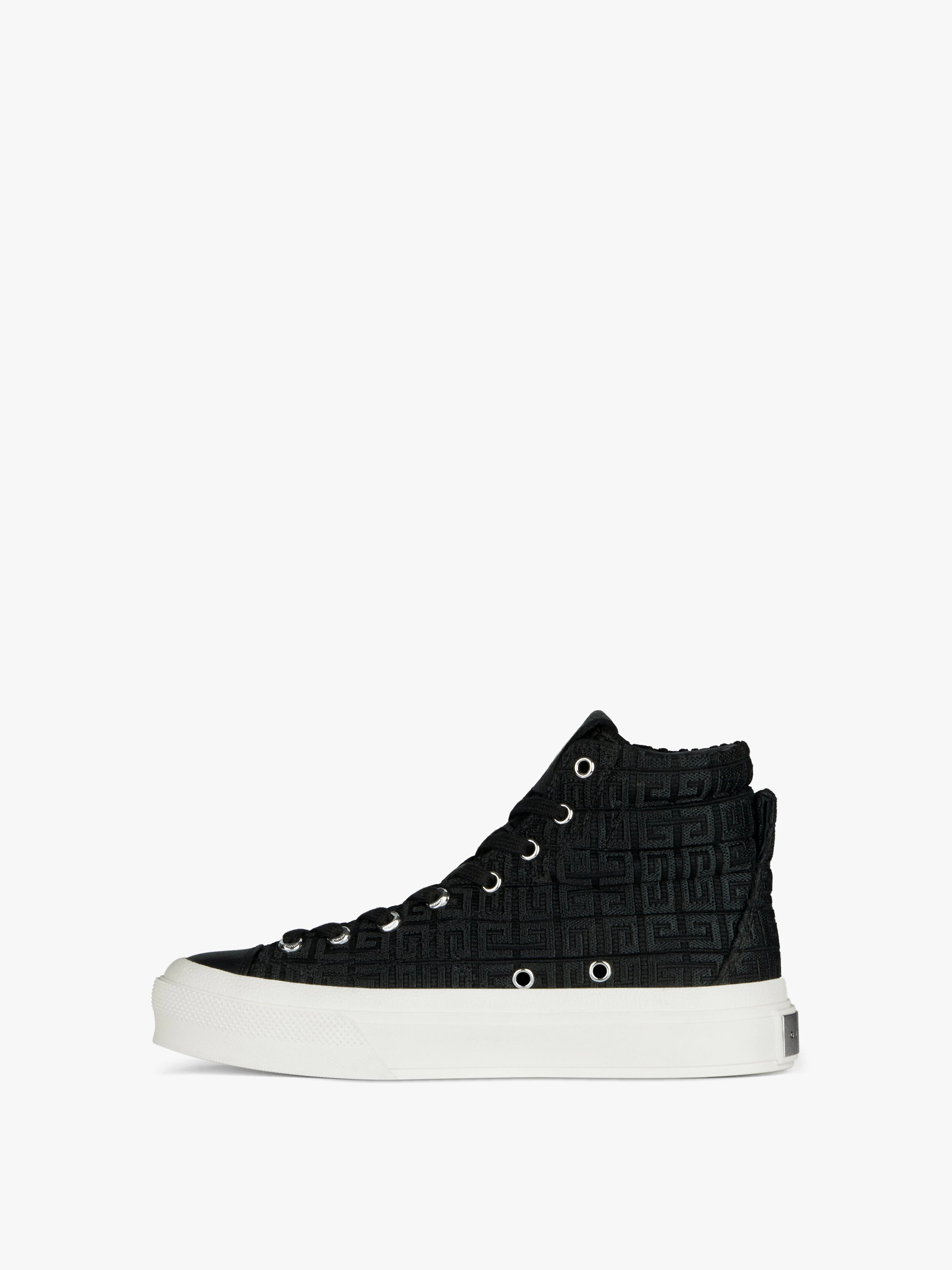 HIGH SNEAKERS CITY IN 4G EMBROIDERED CANVAS - 3
