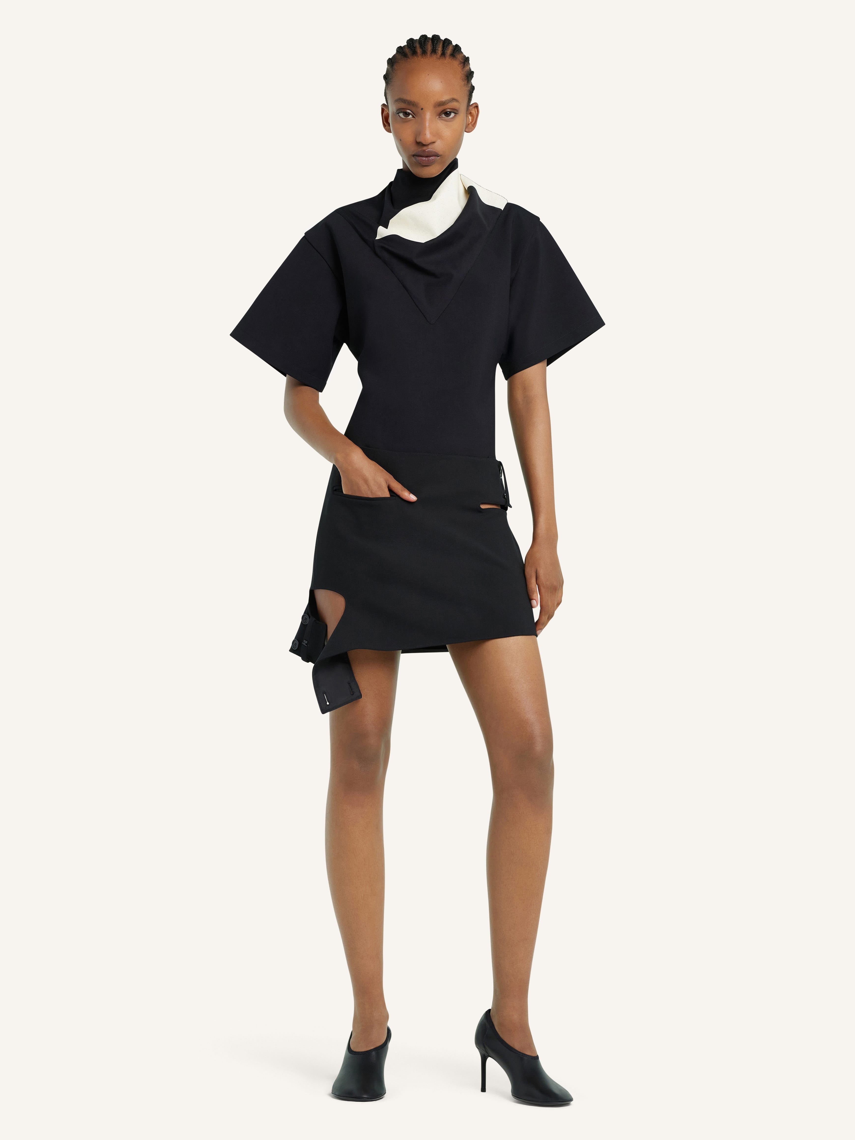 CUT-OUT MINI SKIRT - 2
