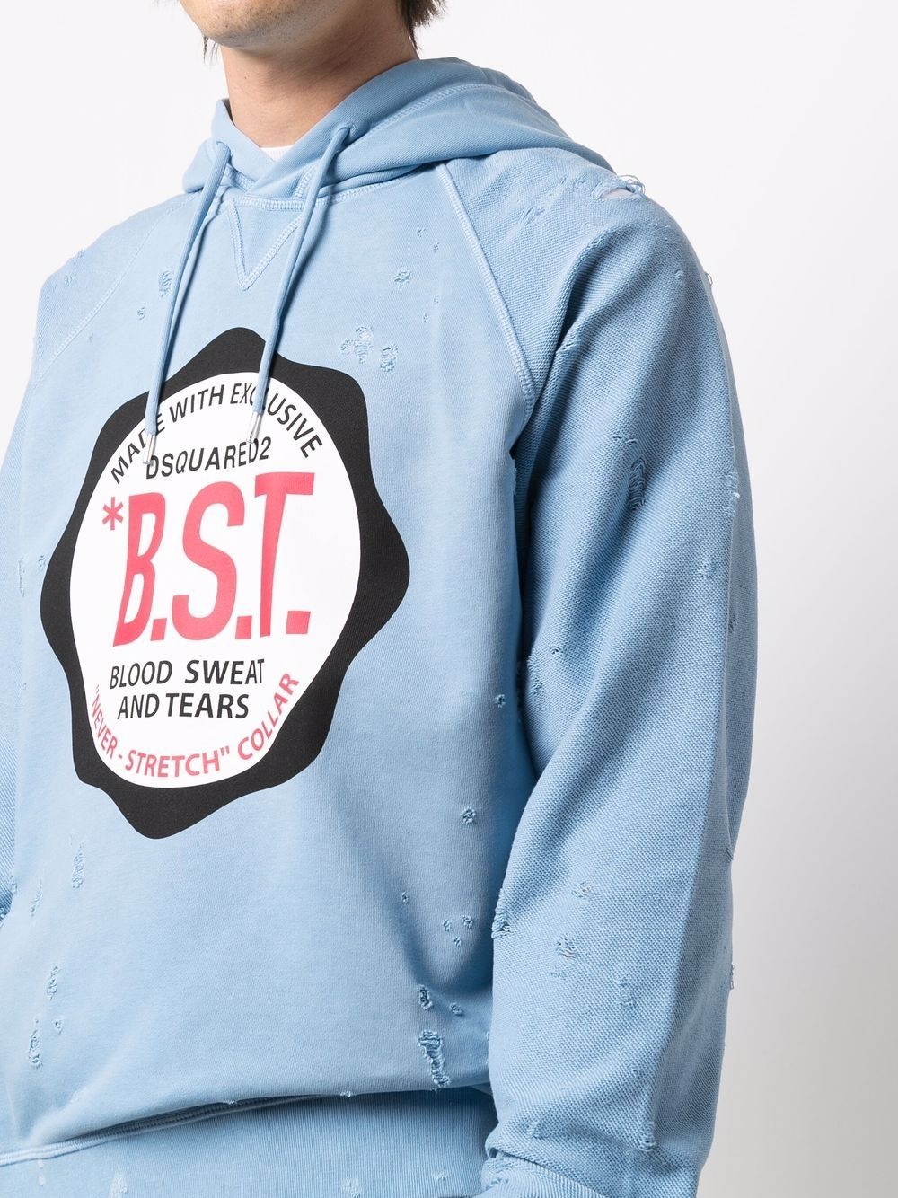 BST logo-print pullover hoodie - 5