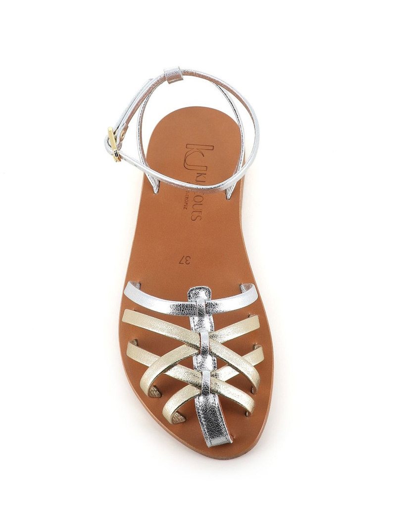 Caicea ankle-strap braided leather sandals 3