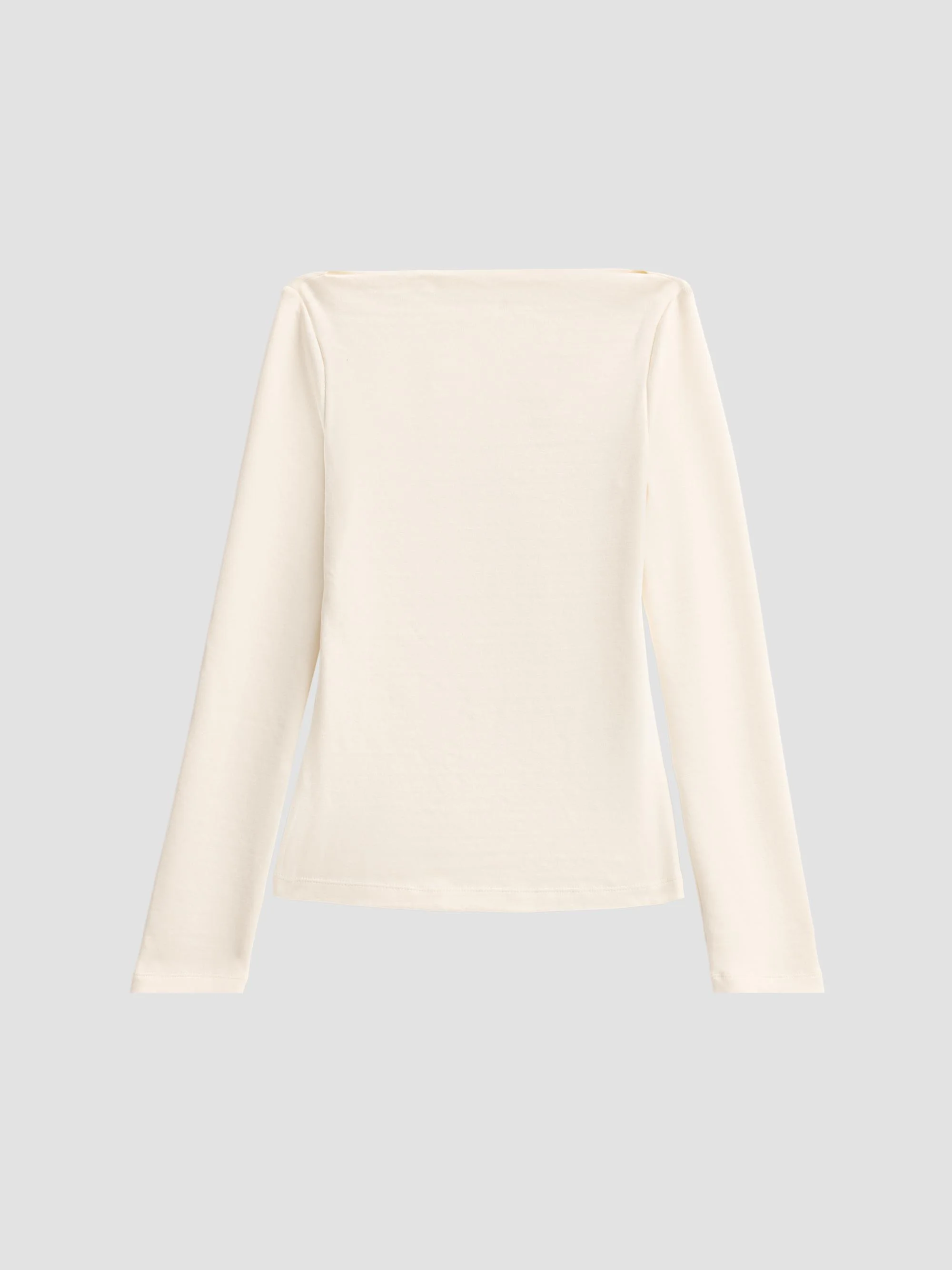 Women's Marybeth Rib-Knit Stretch-Silk Top - Lux Cream - 1