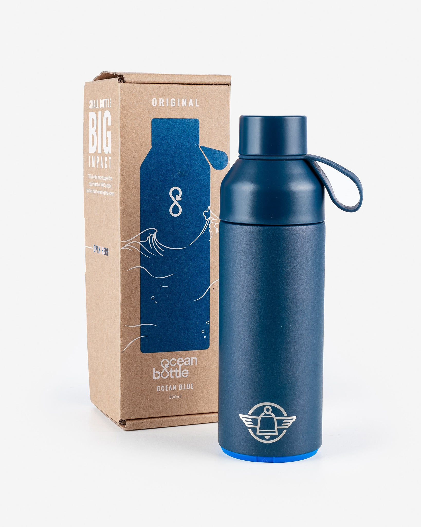 IHxOB-01-BLU Iron Heart x Ocean Bottle 500ml Stainless Steel Bottle - 2