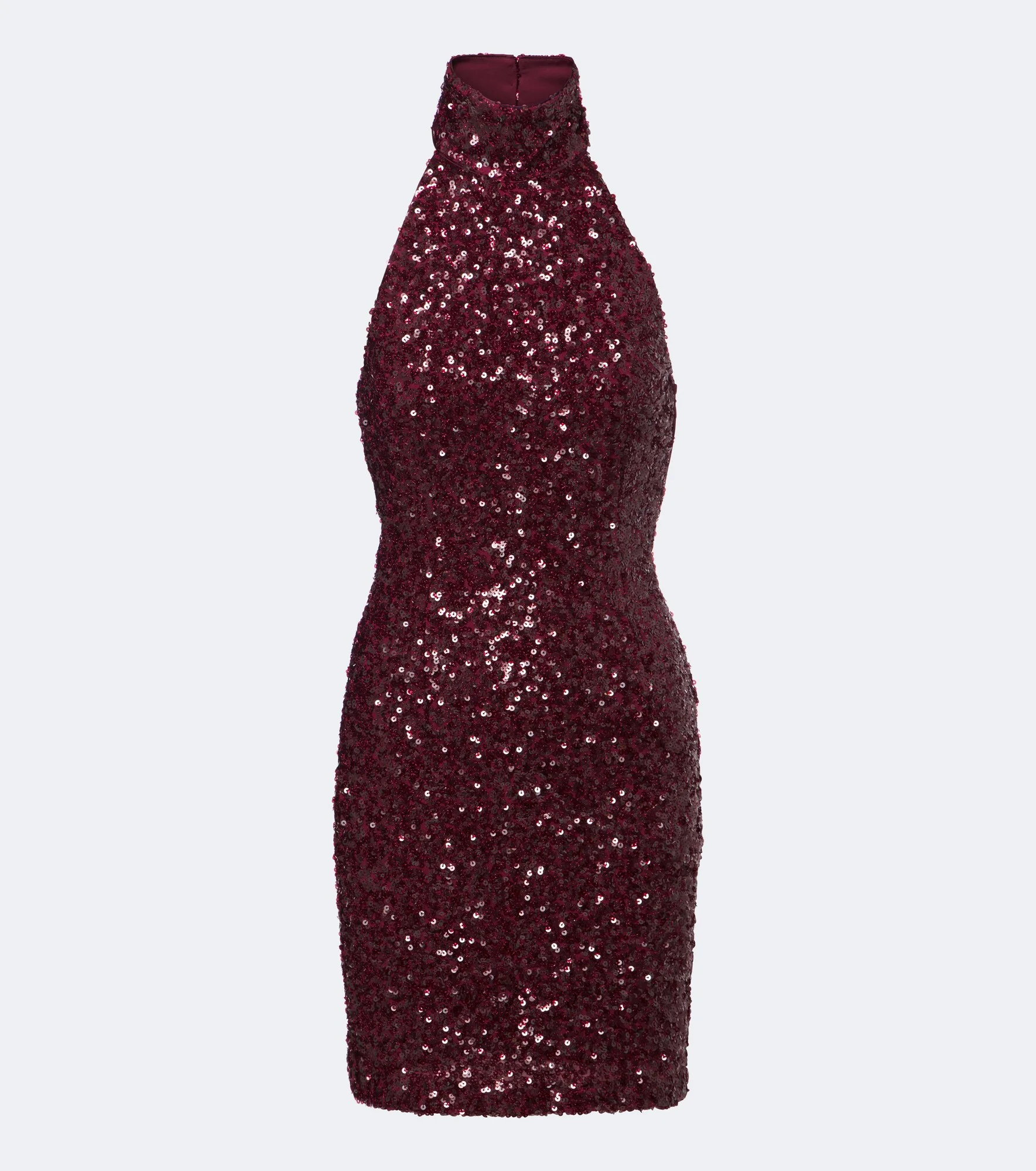 Sequined halterneck minidress - 1