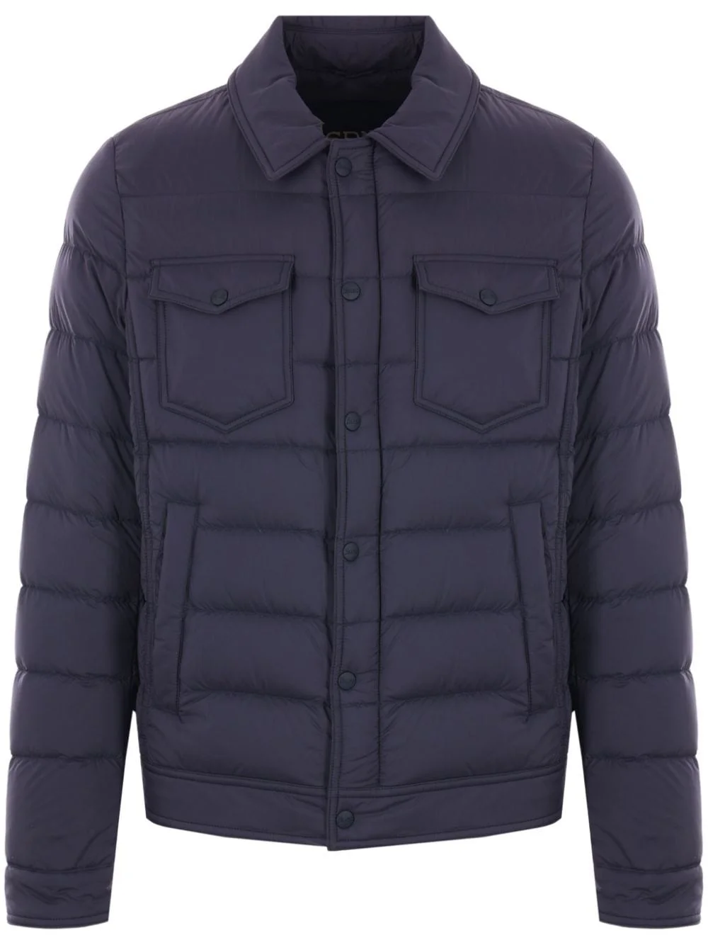 classic-collar down jacket - 1