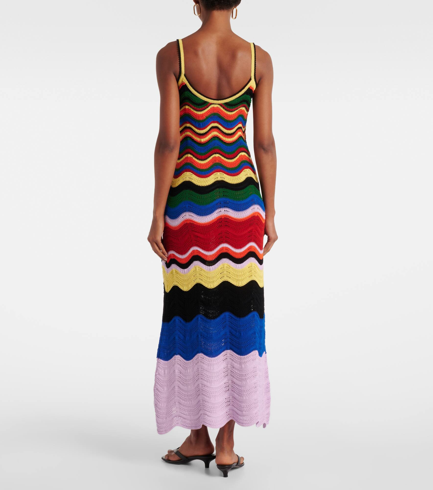 Chevron crochet cotton maxi dress - 3