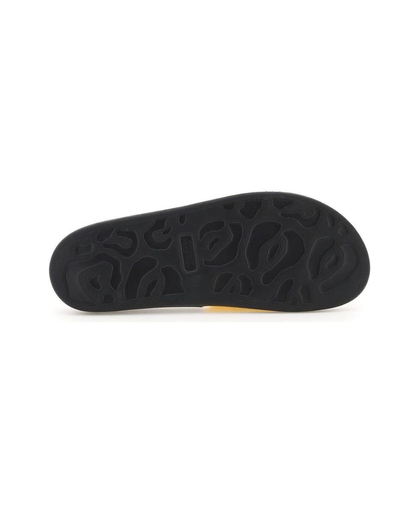 Graffiti Logo Open-toe Slides - 4