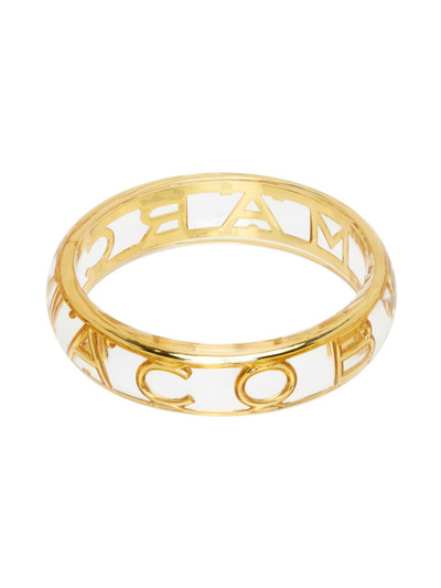 Marc Jacobs Transparent & Gold Monogram Cuff Bracelet outlook