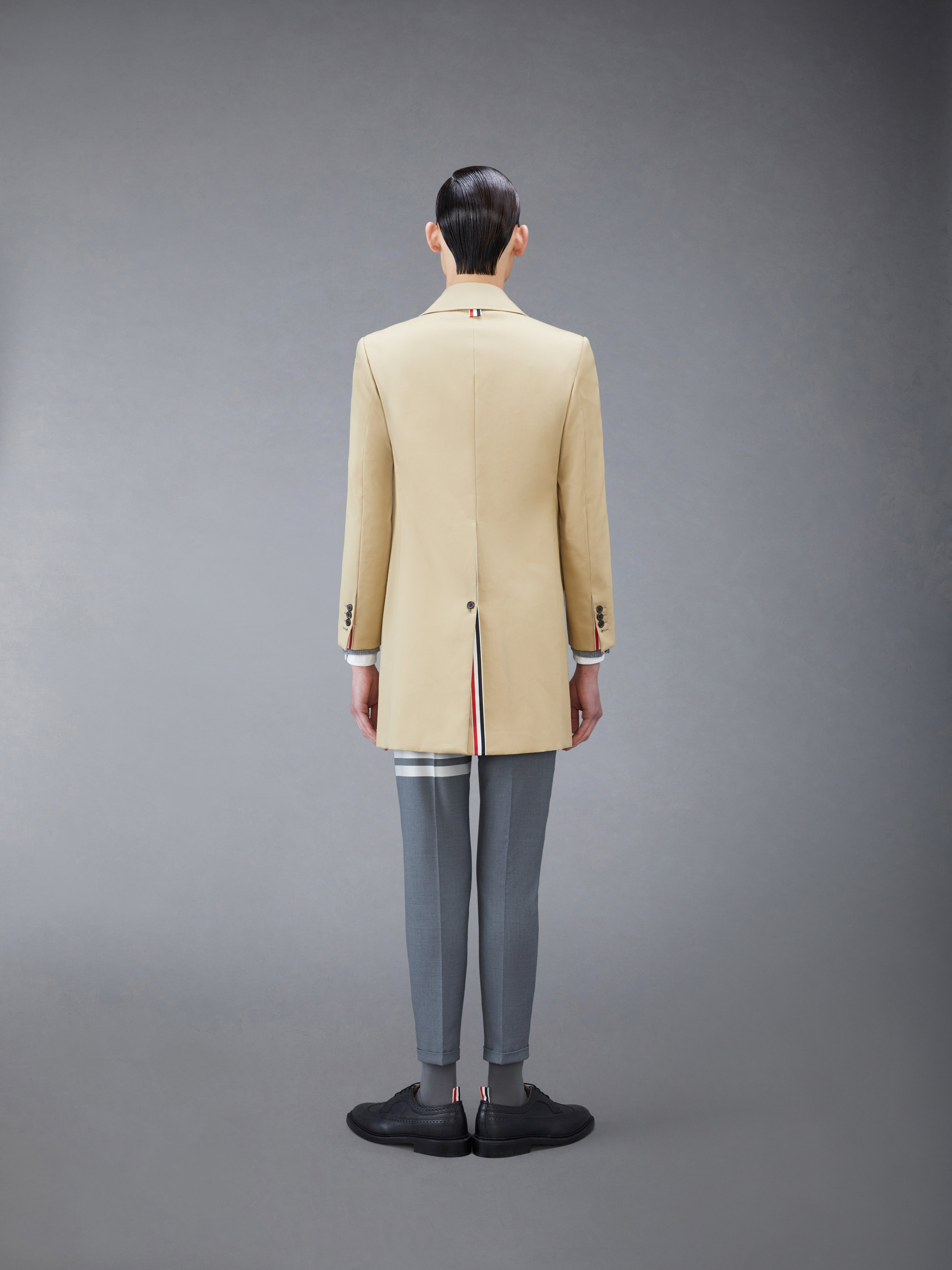 Khaki Mackintosh Bal Collar Classic Overcoat - 2