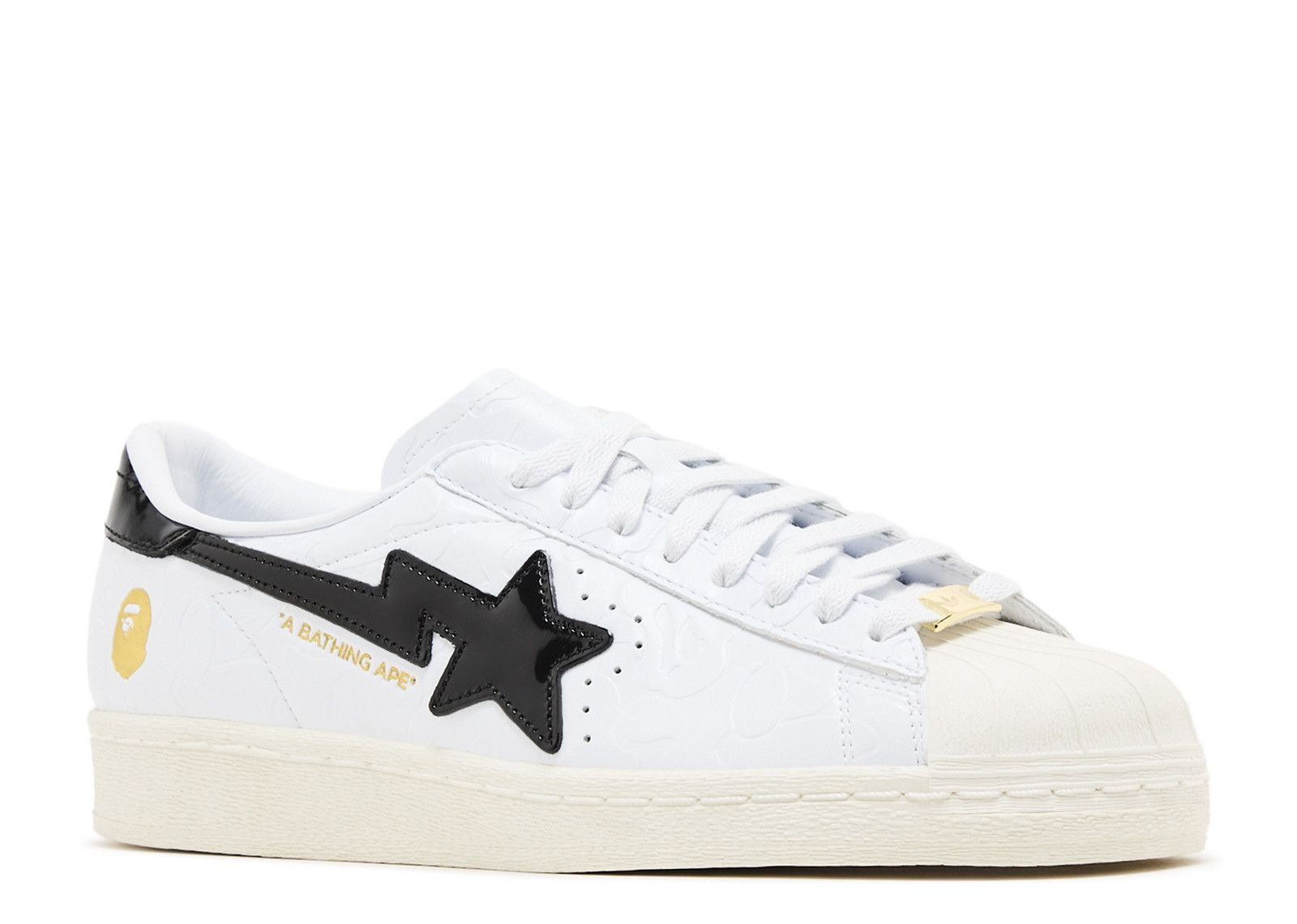 BAPE X SUPERSTAR VINTAGE 'WHITE BLACK' - 2