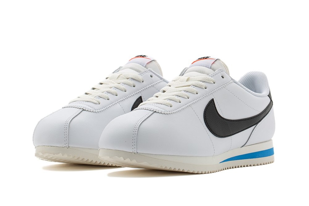 Cortez Leather Wmns "White Black" - 2