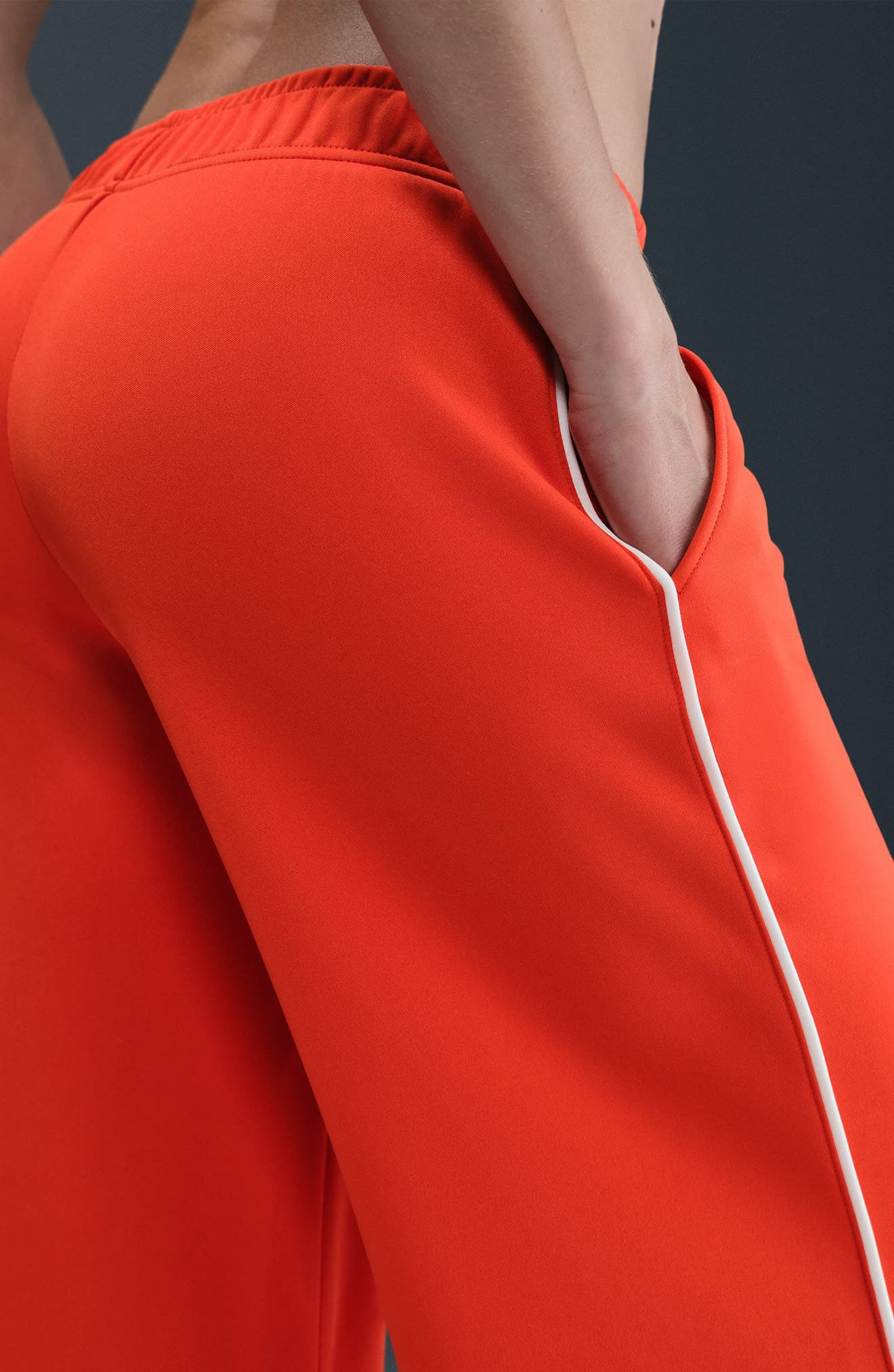 Nike Sportswear Wide Leg Track Pants in Picante Red/Sail/Sail at Nordstrom - 7