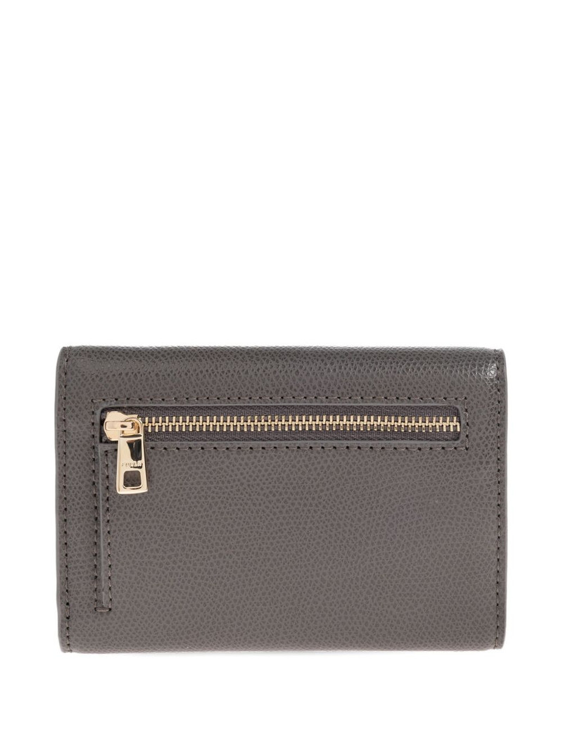 FURLA lock-detail leather wallet outlook