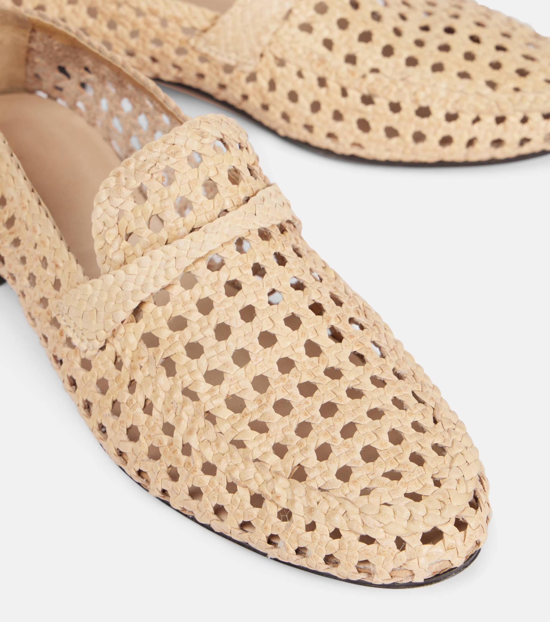 Leon woven leather loafers - 5