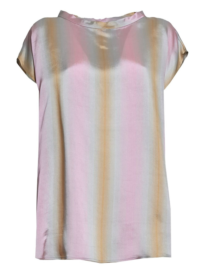 stripe-print short-sleeves top 1