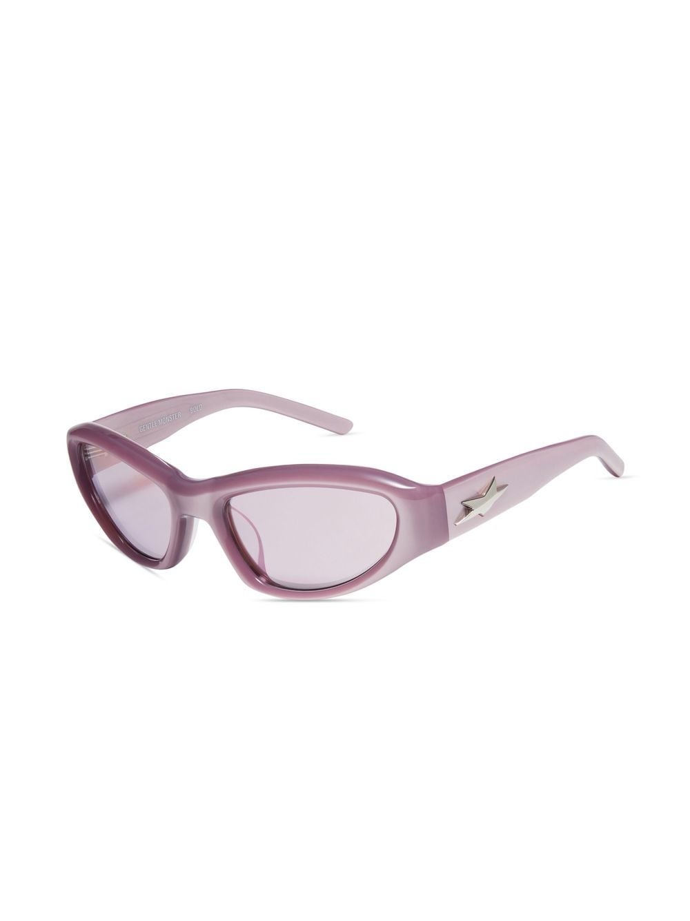 biker-style frame sunglasses - 2