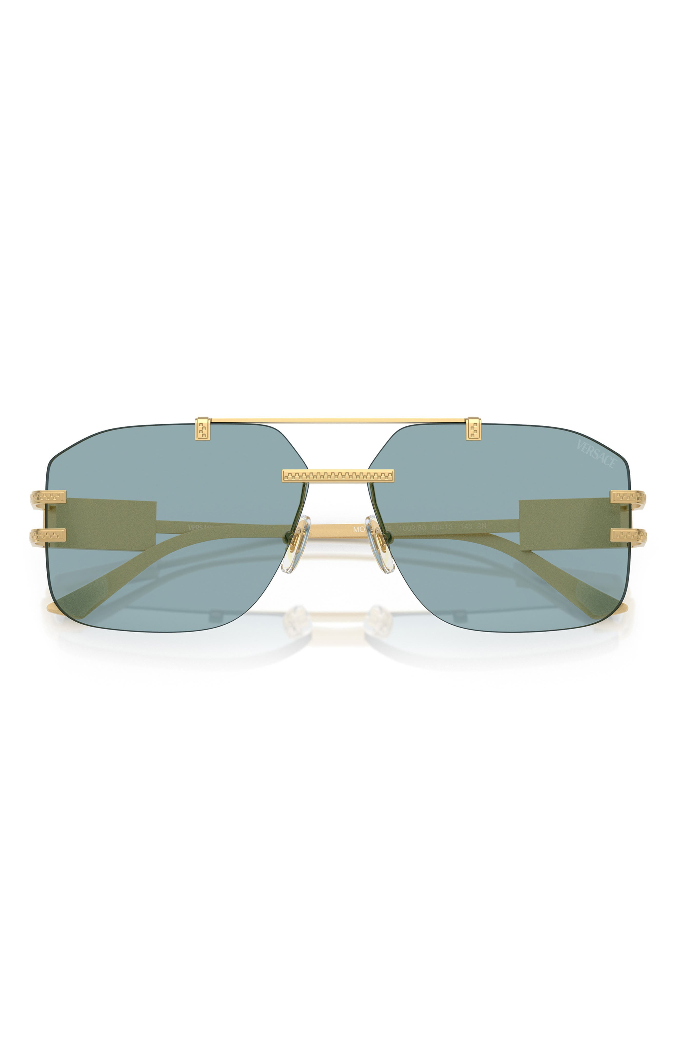 Versace 60mm Rectangular Sunglasses in Gold at Nordstrom - 5