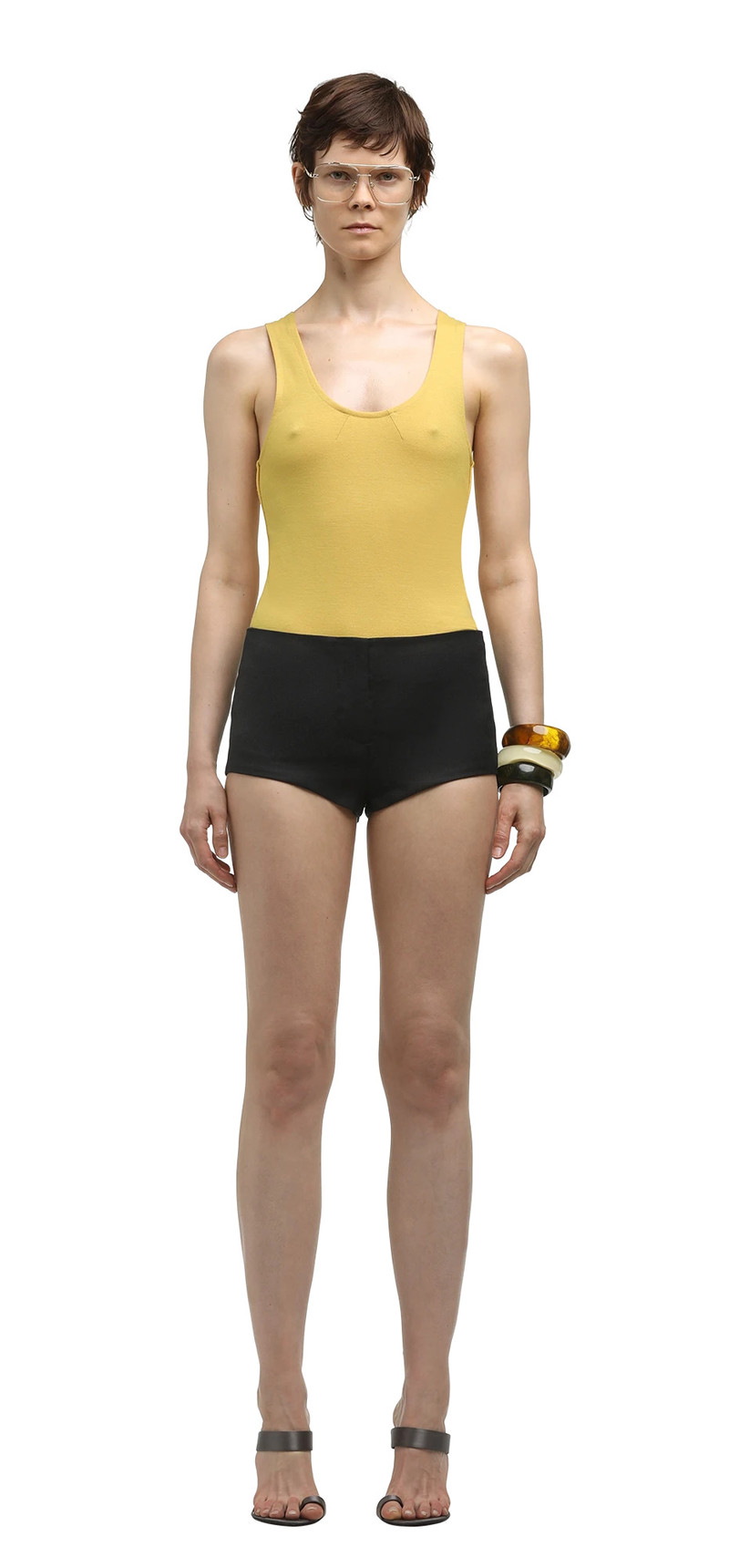 STRETCH WOOL TANK MUSTARD 3