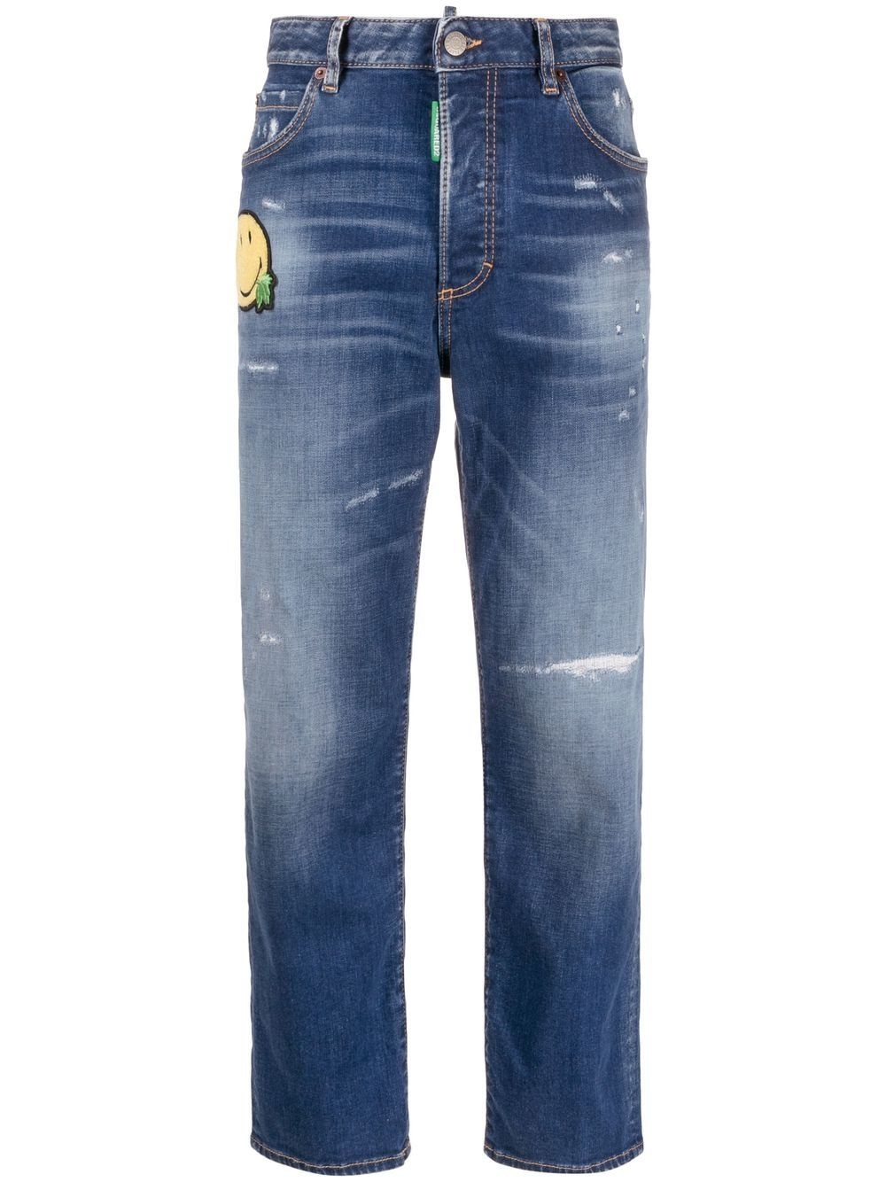Smiley Boston straight-leg jeans - 1