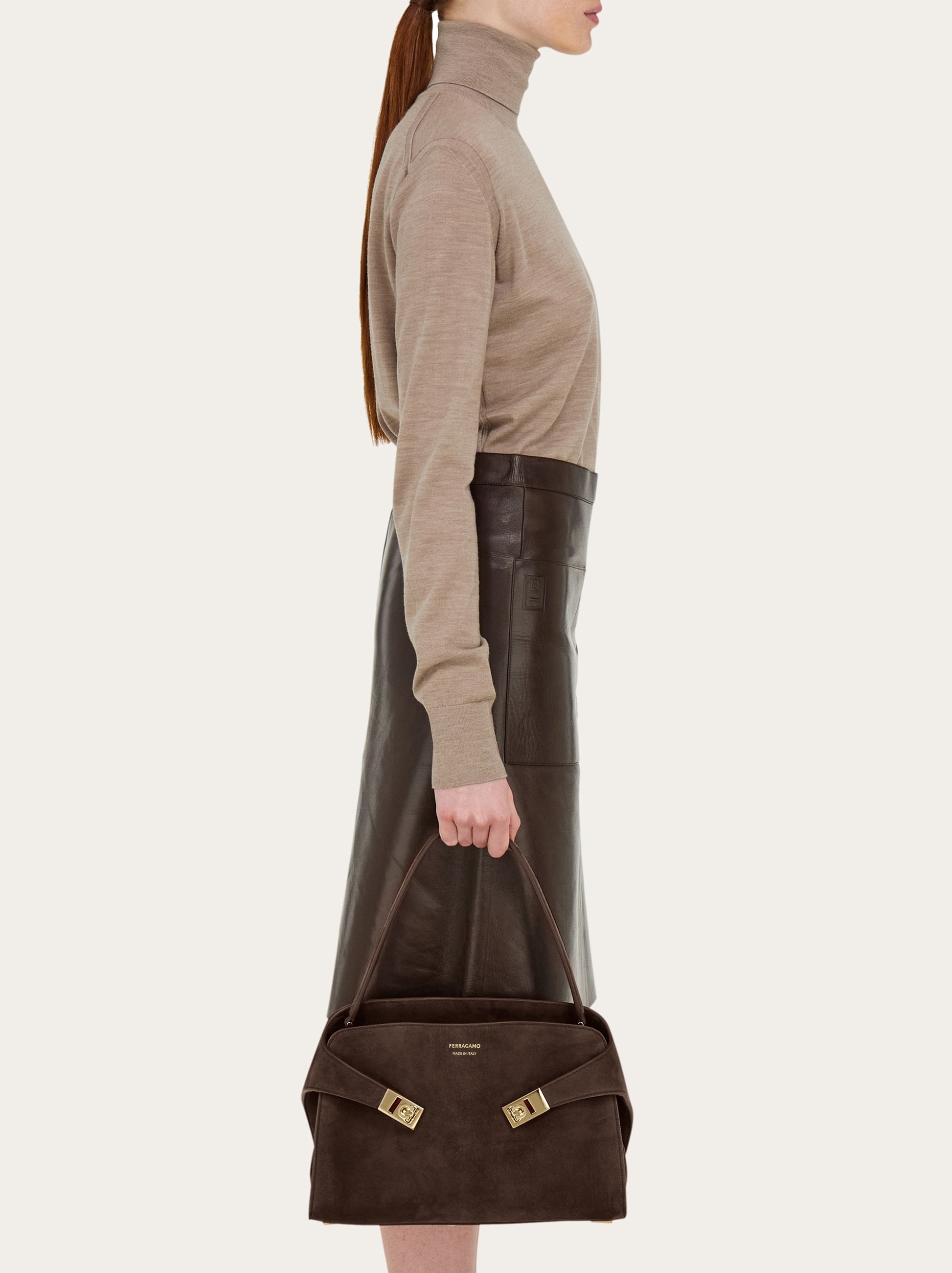 Hug soft bicolor shoulder bag (M) - 3