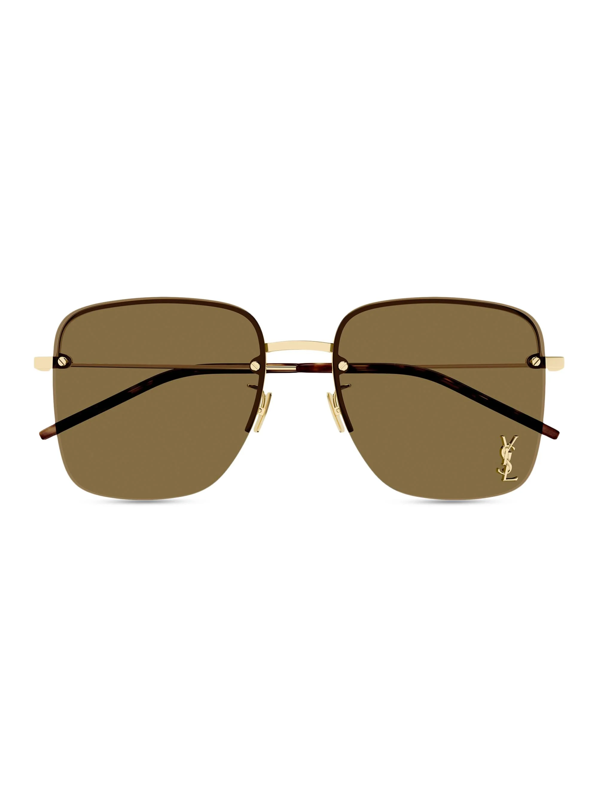 Women's Color Animation 58MM Rimless Square Sunglasses - Havana Gold Havana - 1