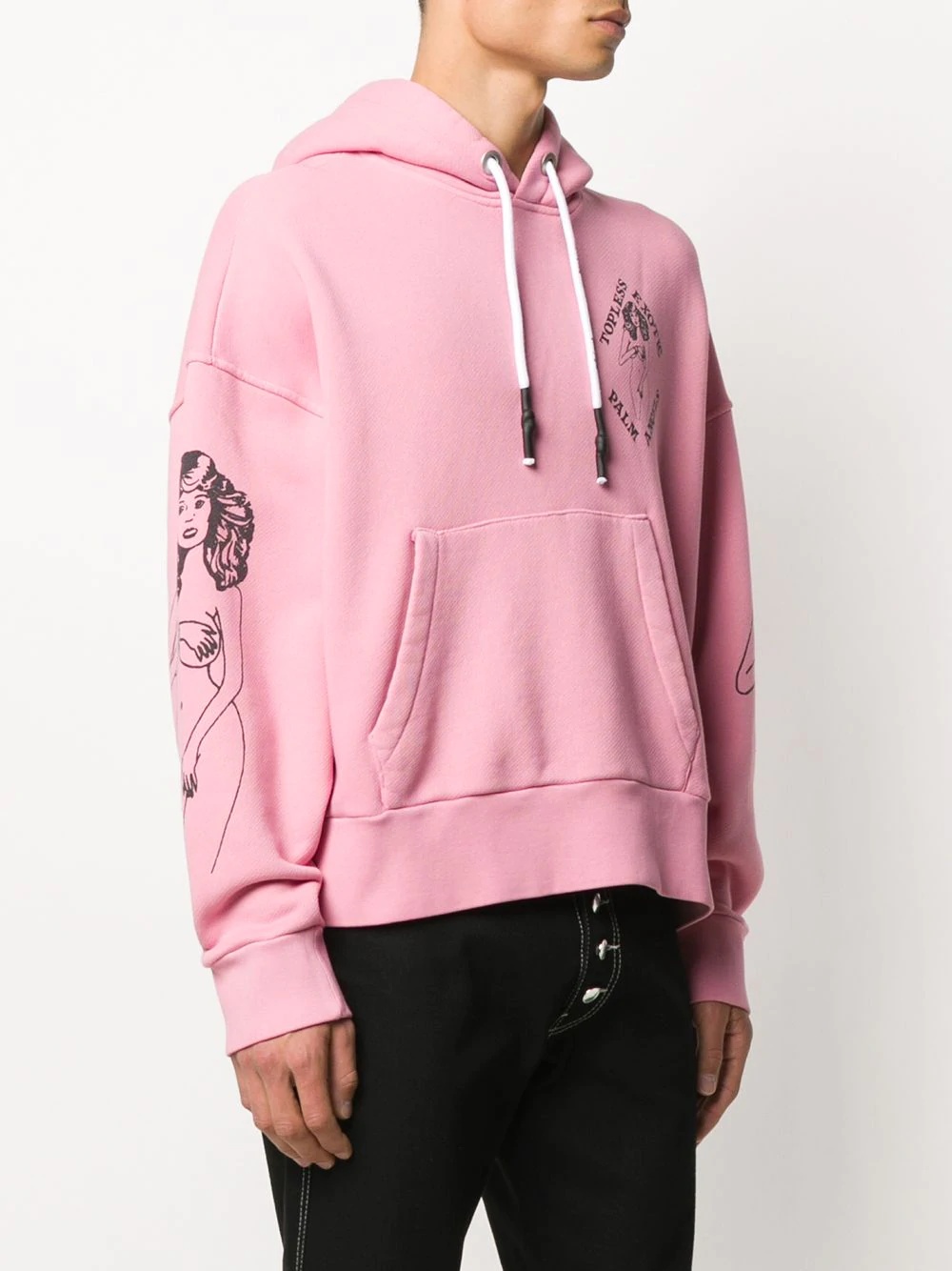 logo print hoodie - 3