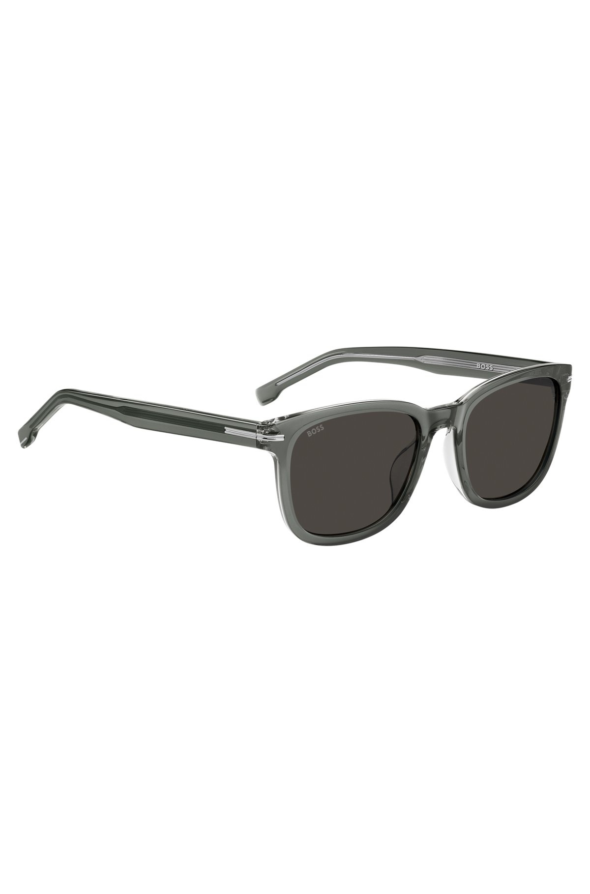 GRAY-ACETATE SUNGLASSES WITH TRANSPARENT EFFECT - 4