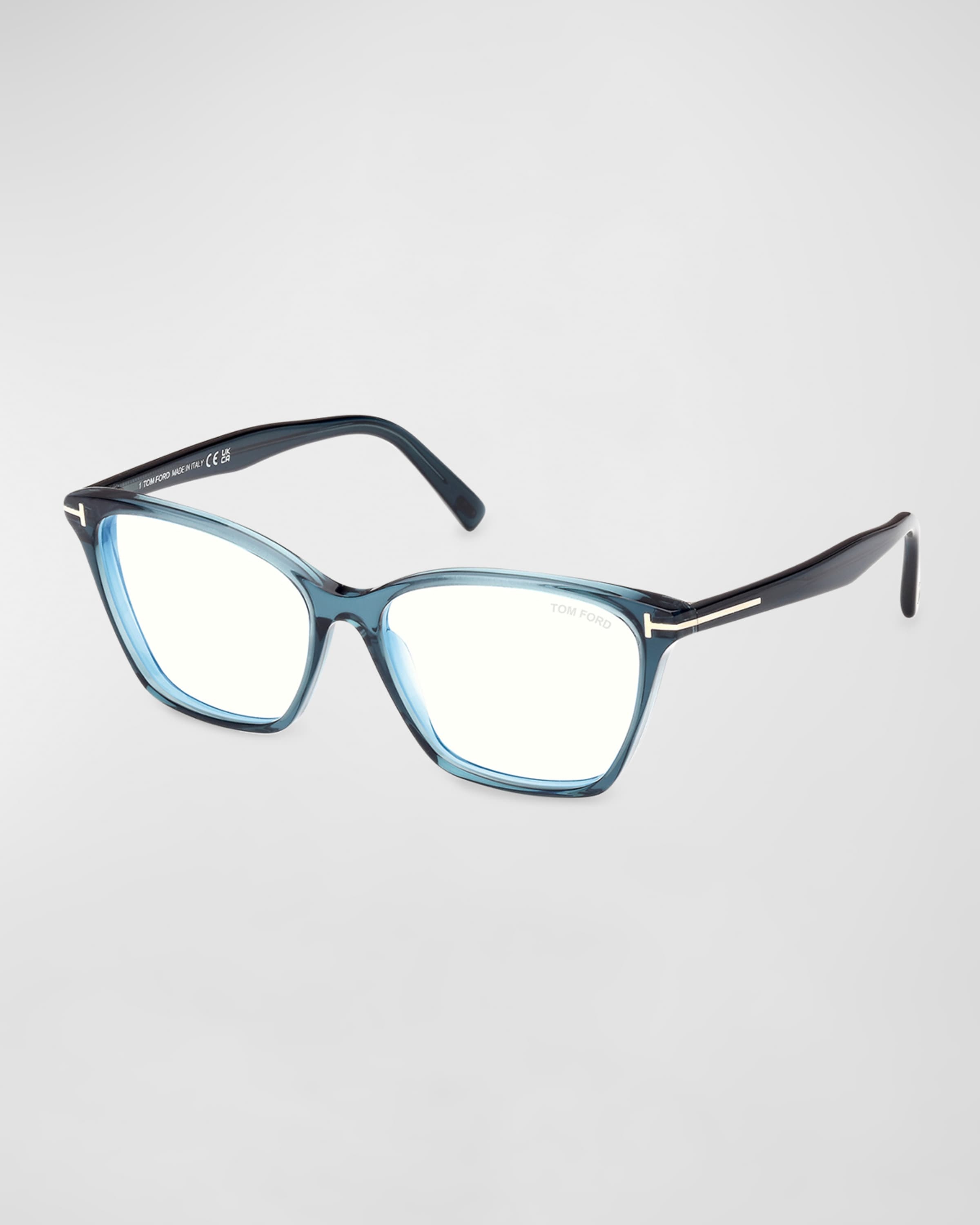 Blue Blocking Acetate Cat-Eye Glasses - 1