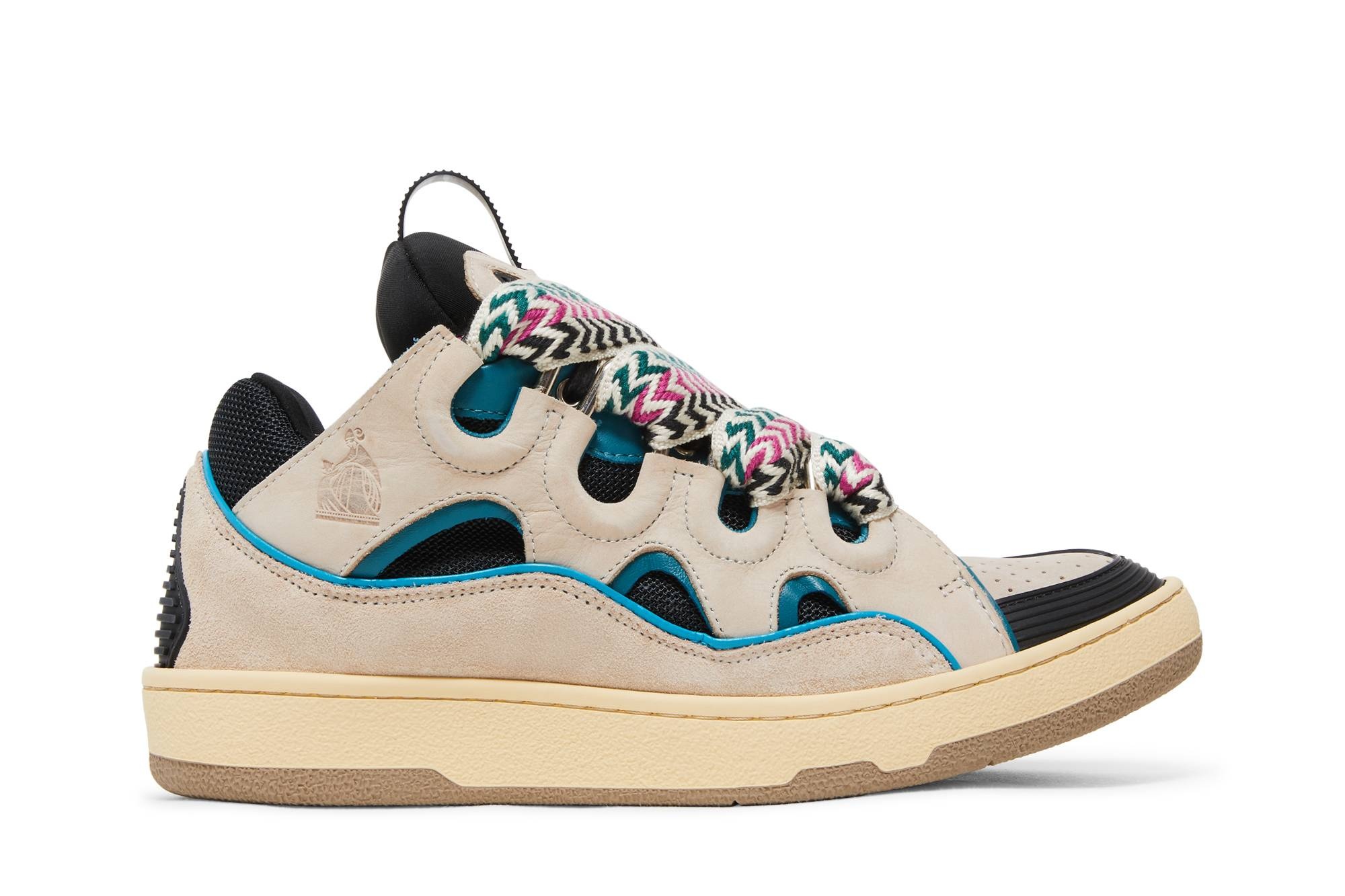 Lanvin Curb Sneaker 'Ecru Black' - 1